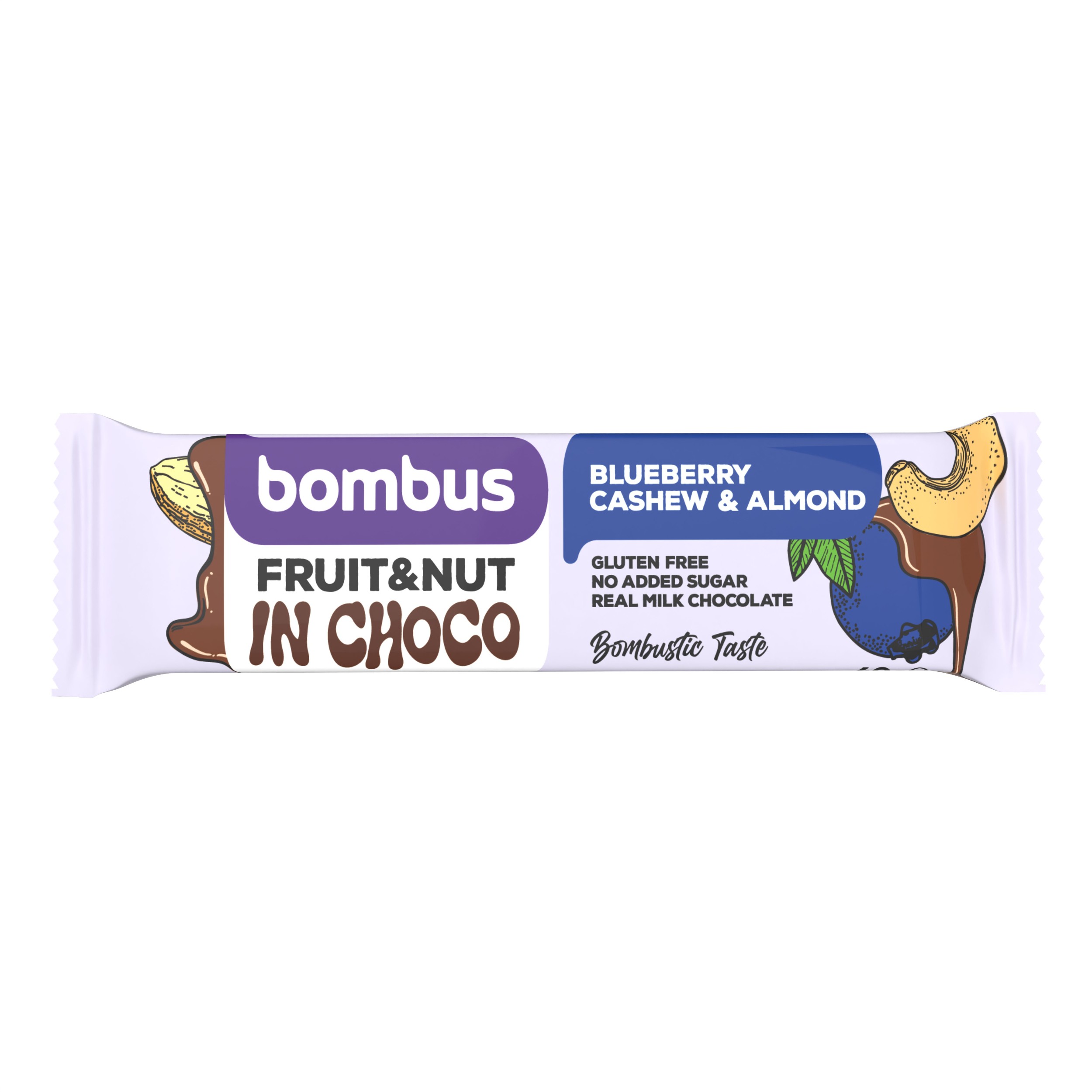Zdravý svět - Bombus Fruit&Nut bar Blueberry&Cashew&Almond 40g