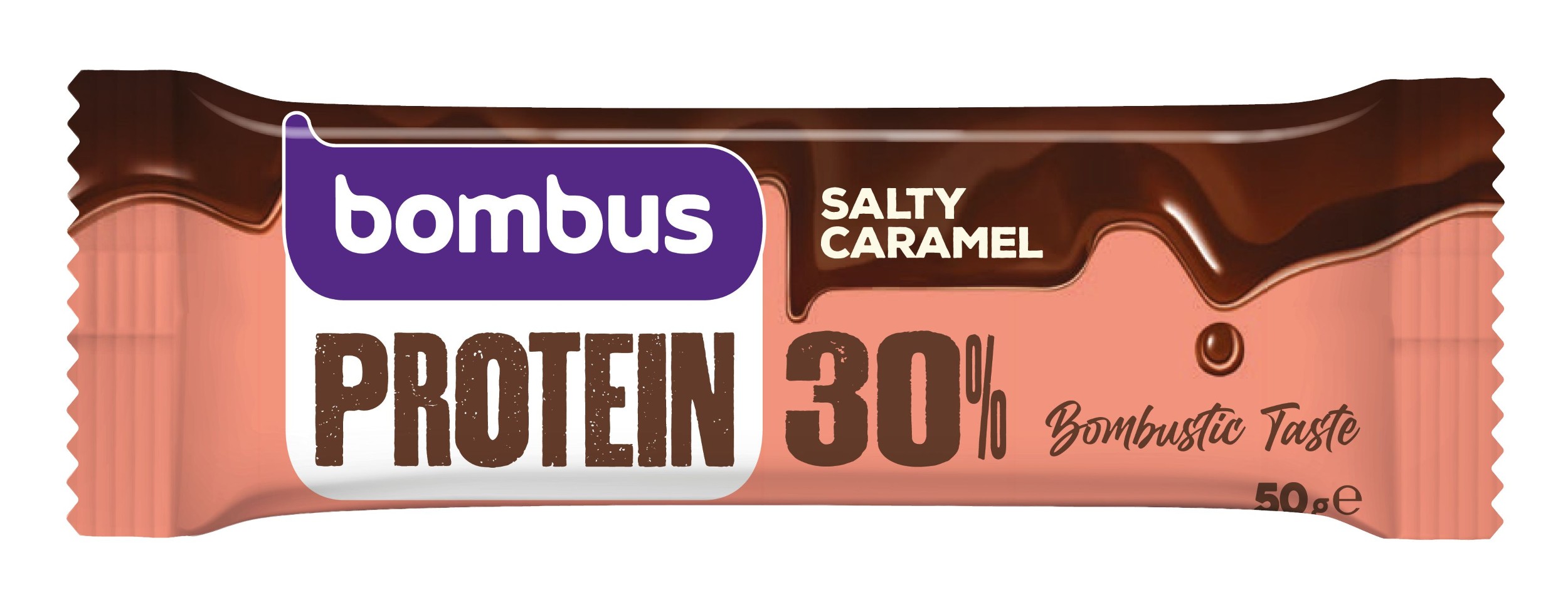 Trvanlivé potraviny - Bombus Protein 30% slaný karamel 50g      