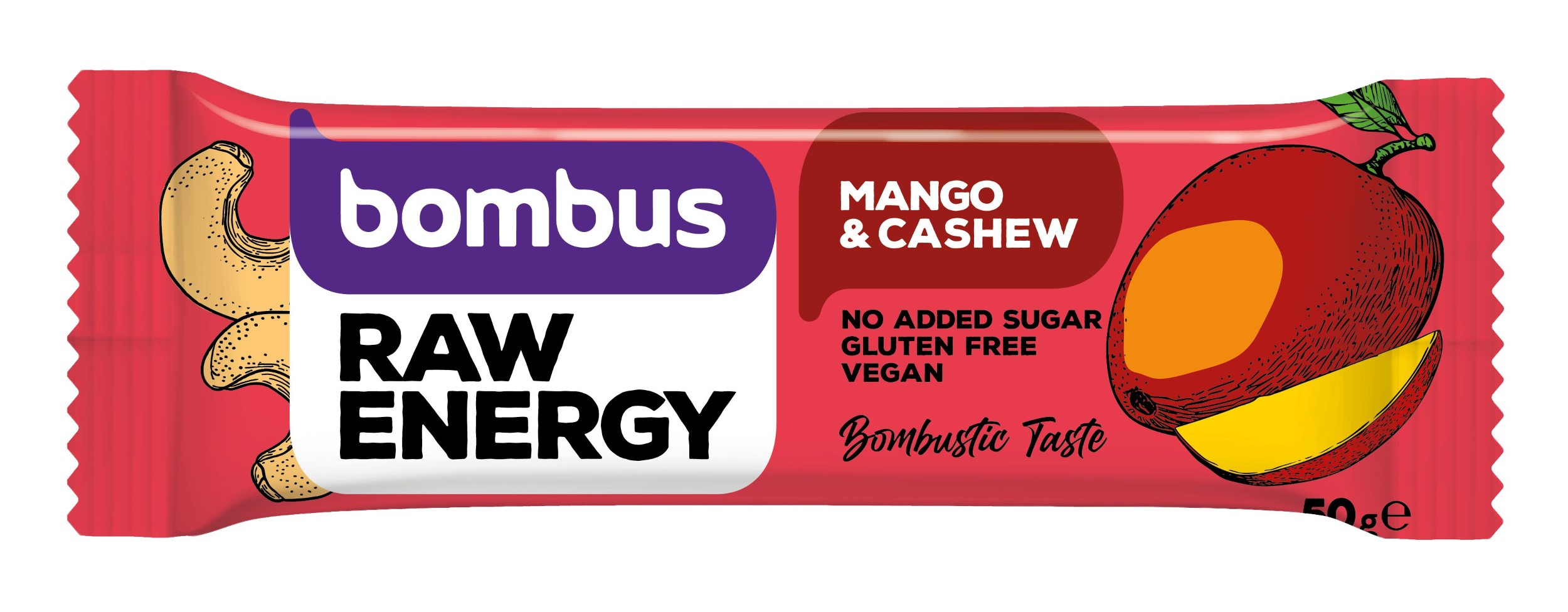 Zdravý svět - BOMBUS Raw energy mango&cashew 50g