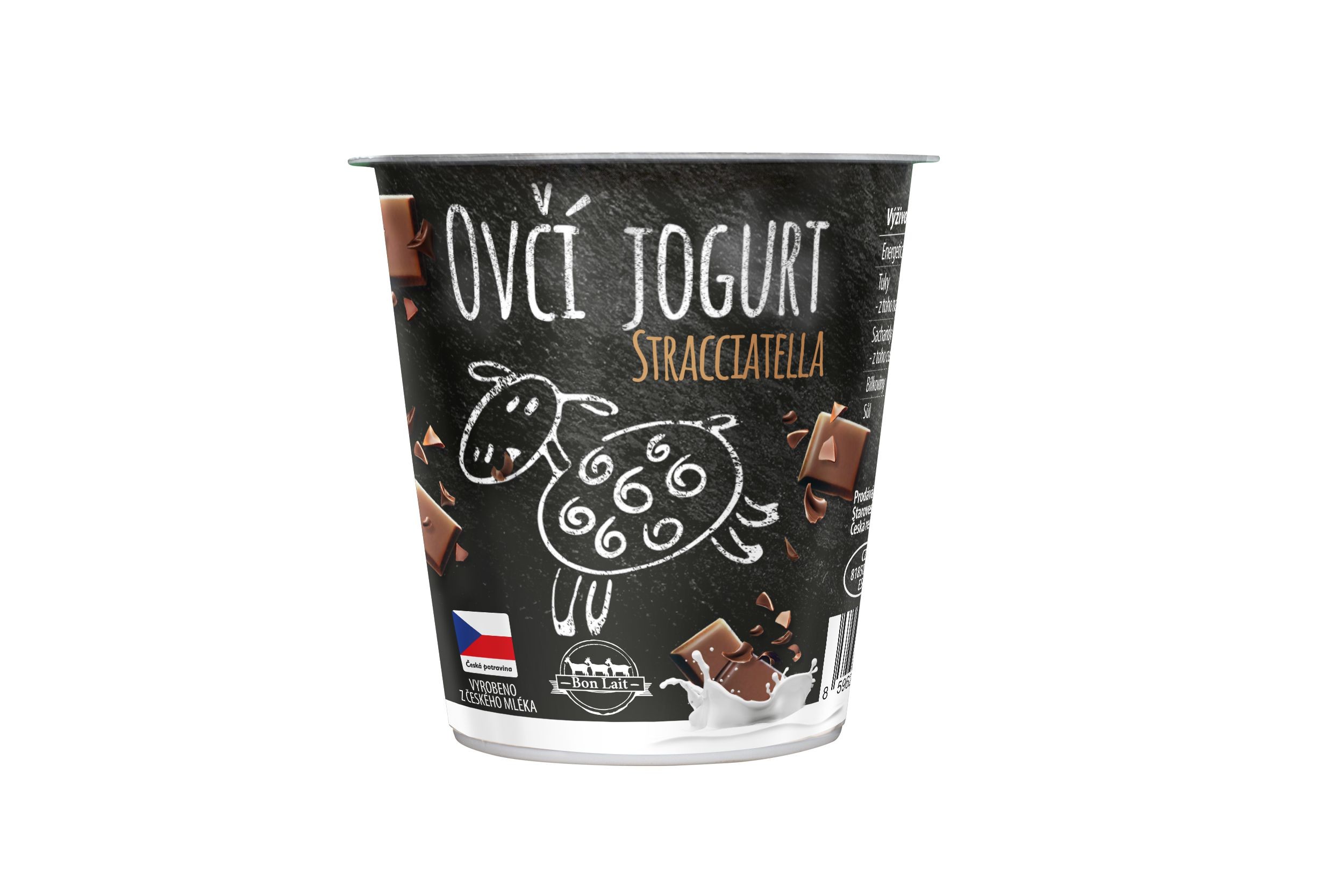 Mléčné a chlazené - Bon Lait Ovčí jogurt stracciatella 150g