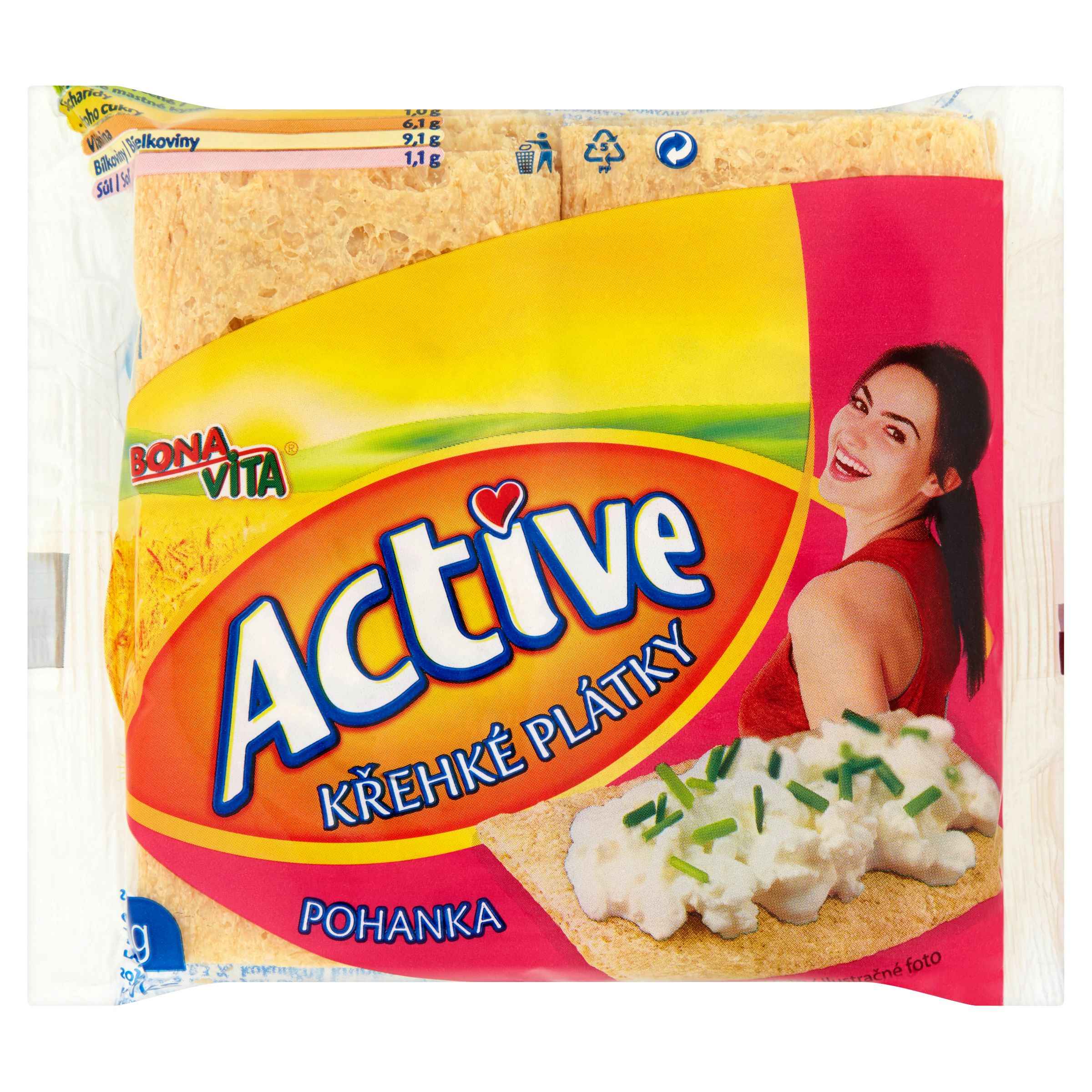 Pekárna a cukrárna - Bona Vita Active Křehké plátky pohanka 70 g
