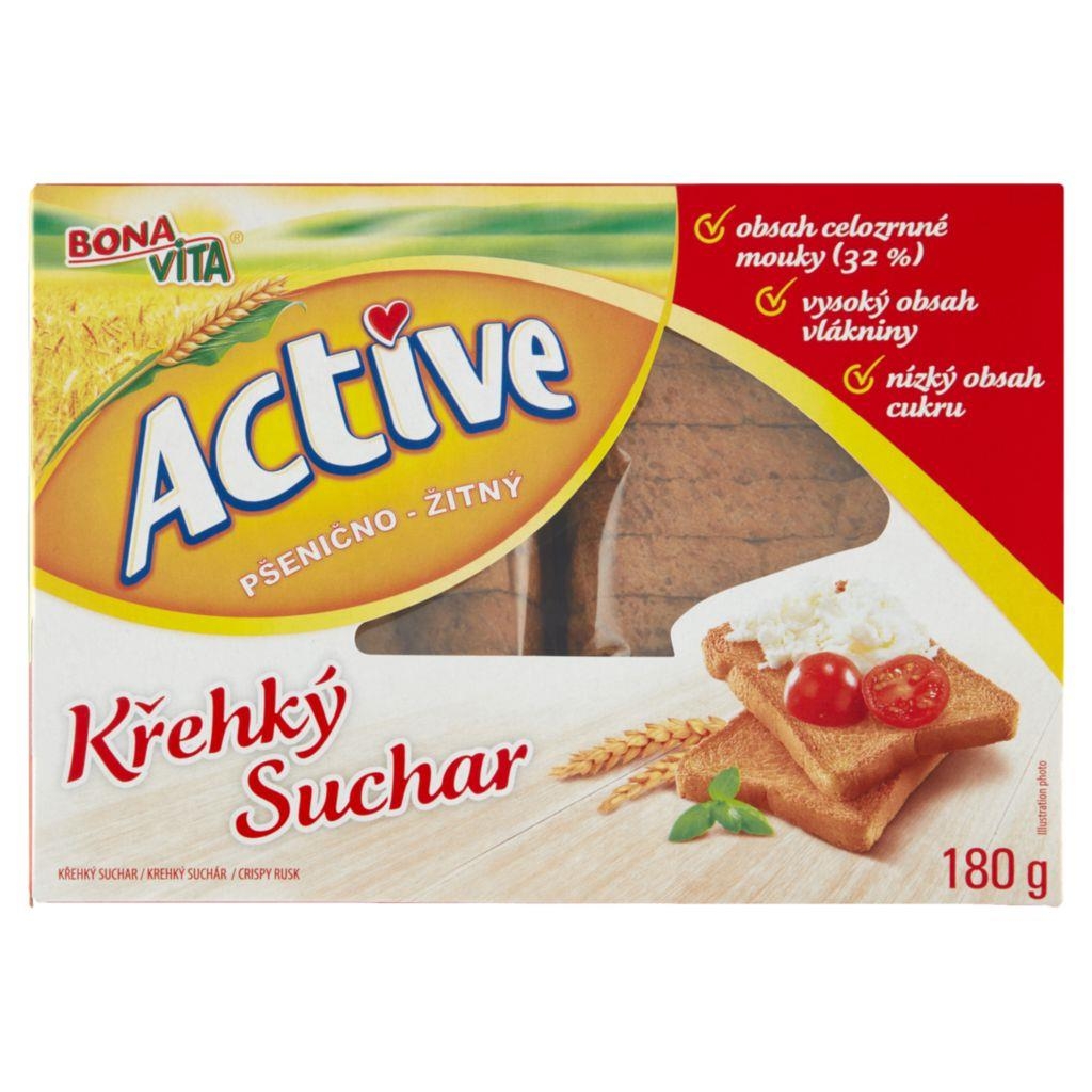 Pekárna a cukrárna - Bona Vita Active Suchar pšenično celozrnný 180 g