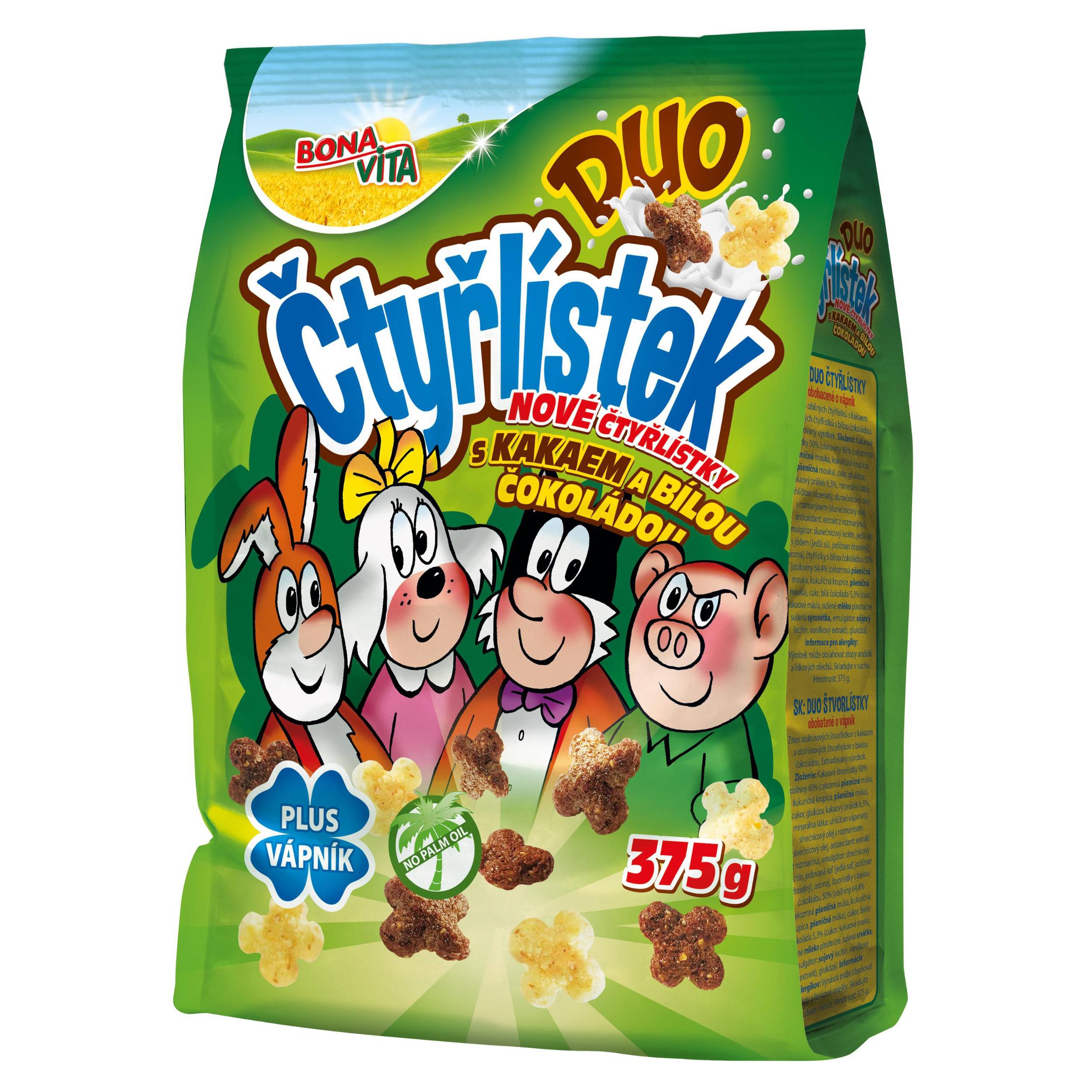 Trvanlivé potraviny - Bona Vita Čtyřlístek duo 375 g