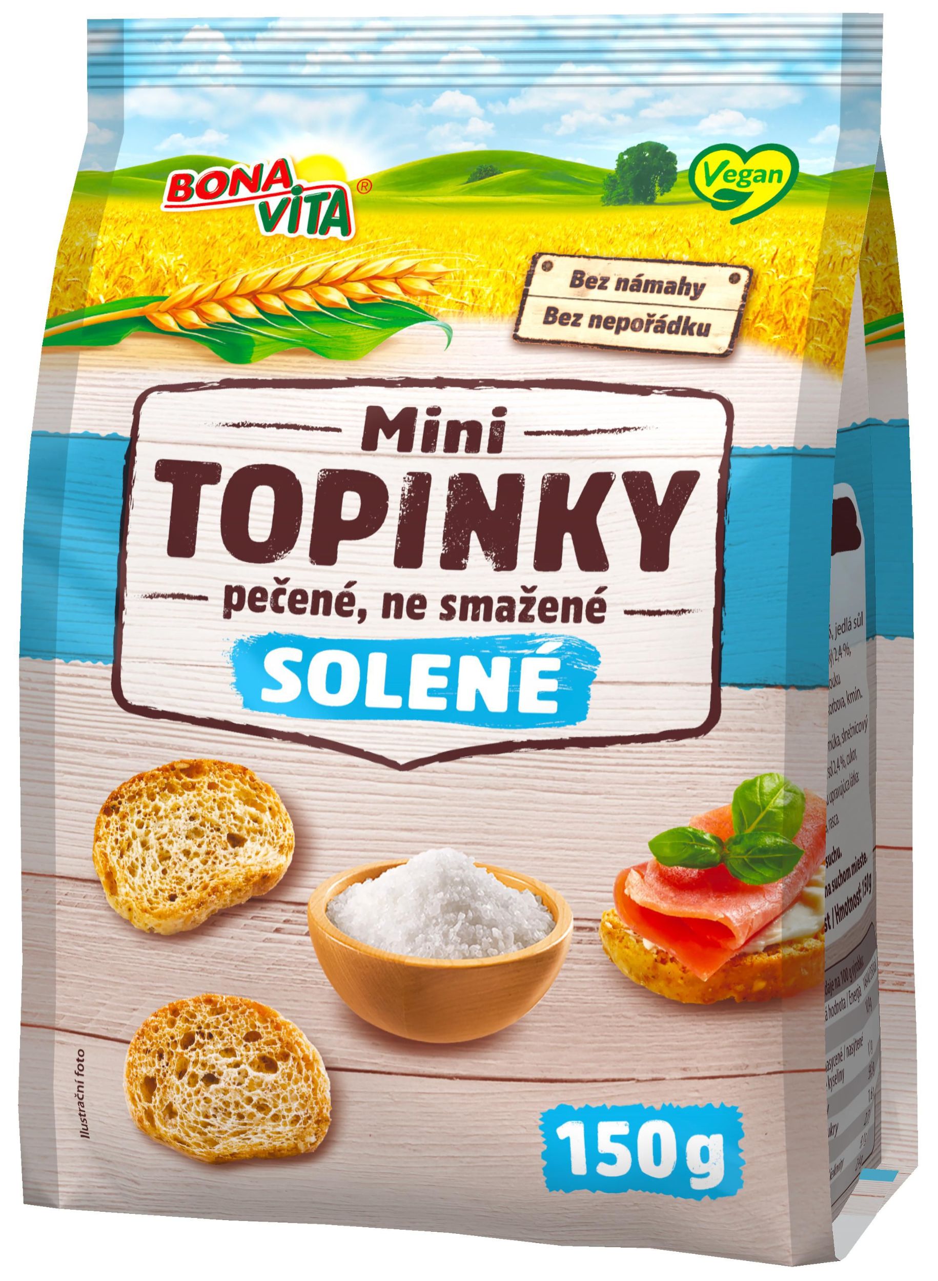 Trvanlivé potraviny - Bona Vita Mini topinky solené 150g