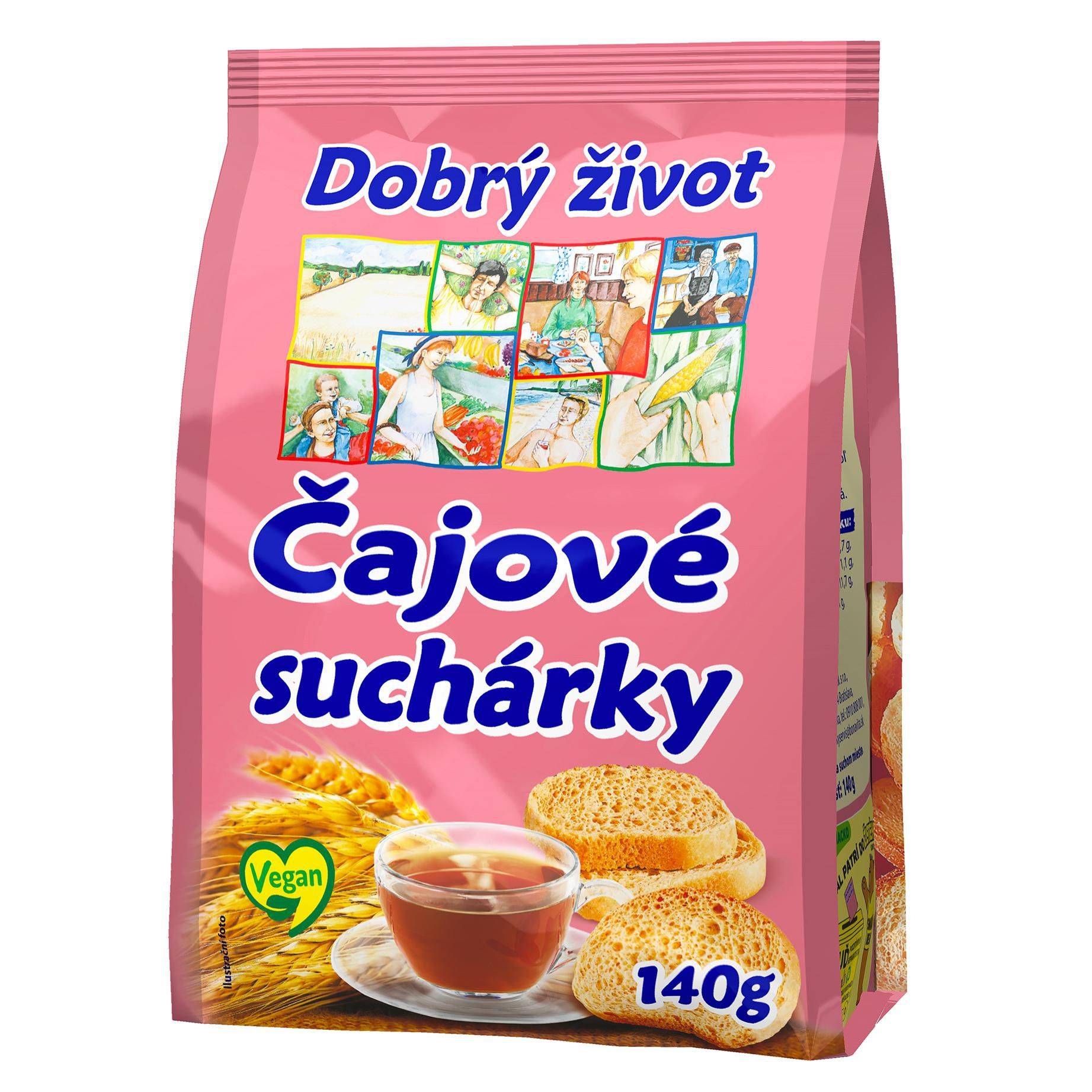 Pekárna a cukrárna - Bonavita Čajové suchárky 140g