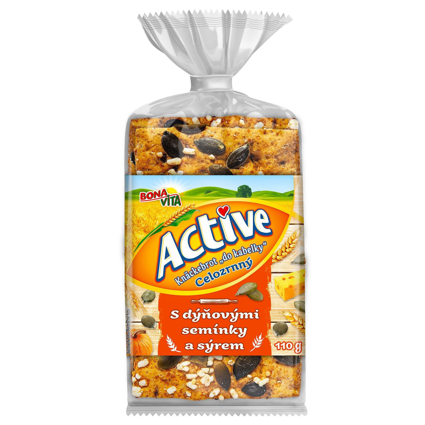 Pekárna a cukrárna - Bonavita Knackebrot "Do kabelky" dýně a sýr 110g