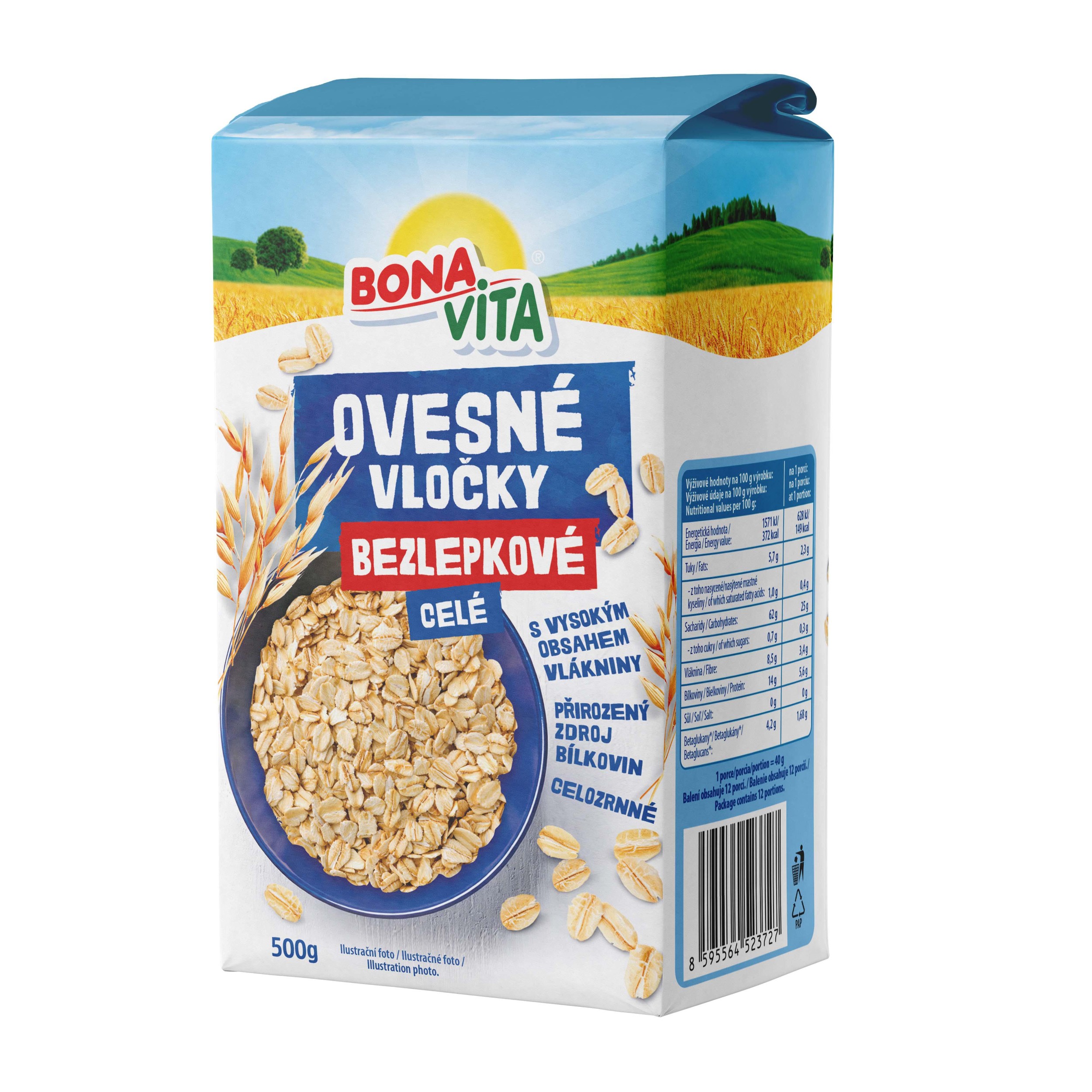 Zdravý svět - Bonavita Ovesné vločky celé bez lepku 500g