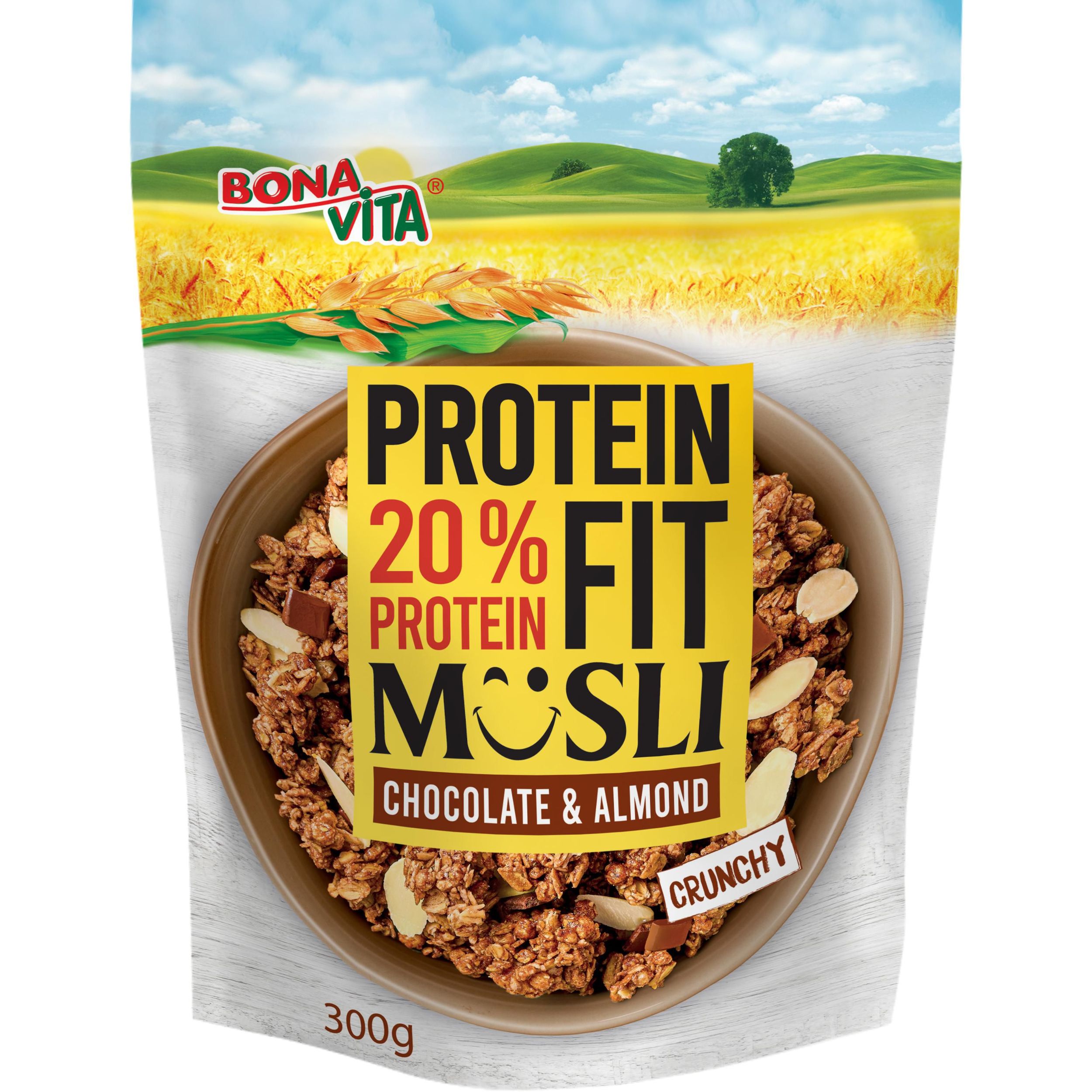 Trvanlivé potraviny - Bonavita Protein musli čoko&mandle 300g