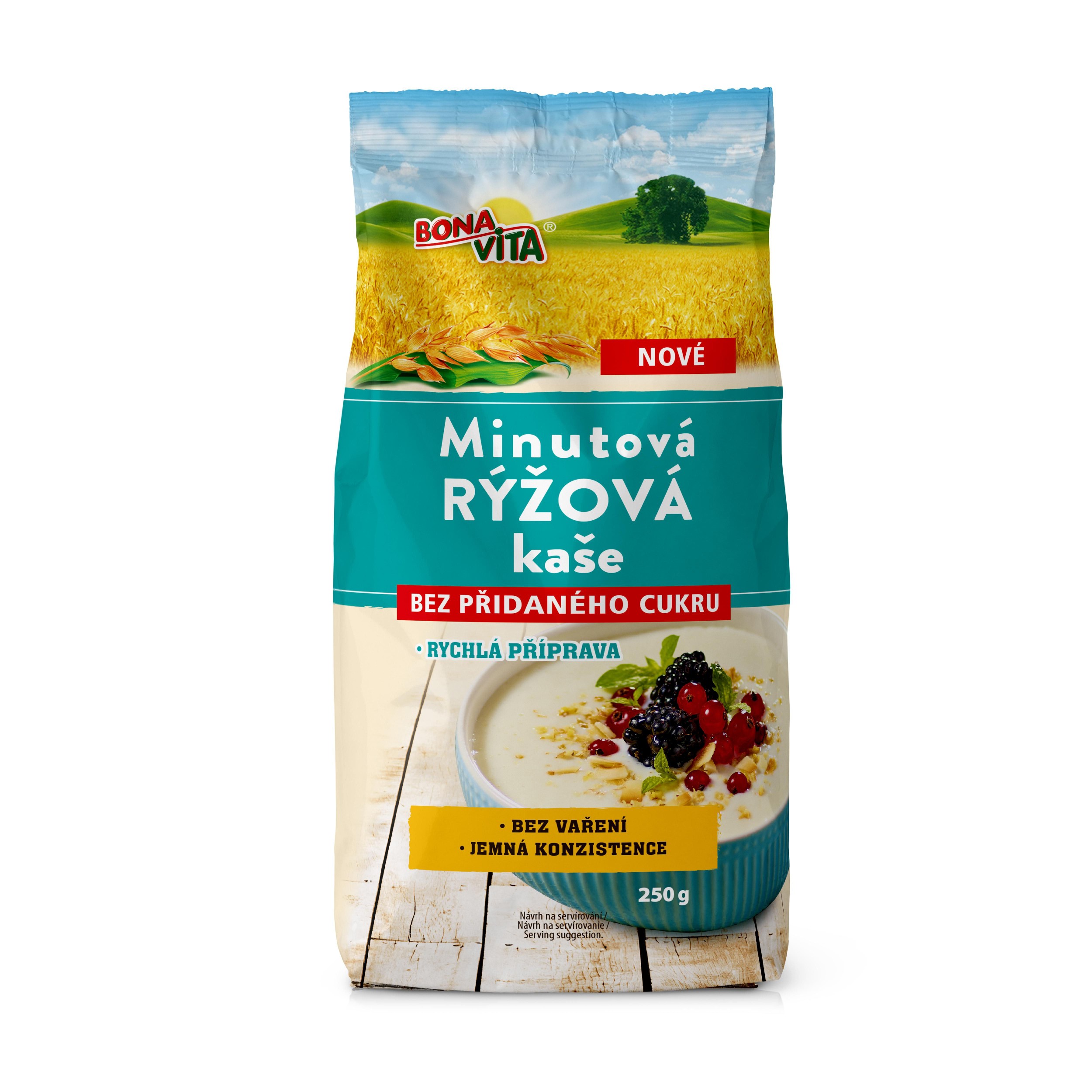 Trvanlivé potraviny - Bonavita Rýžová kaše 250g