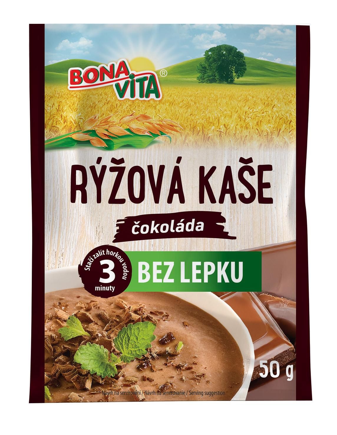 Zdravý svět - Bonavita Rýžová kaše čokoláda 50g