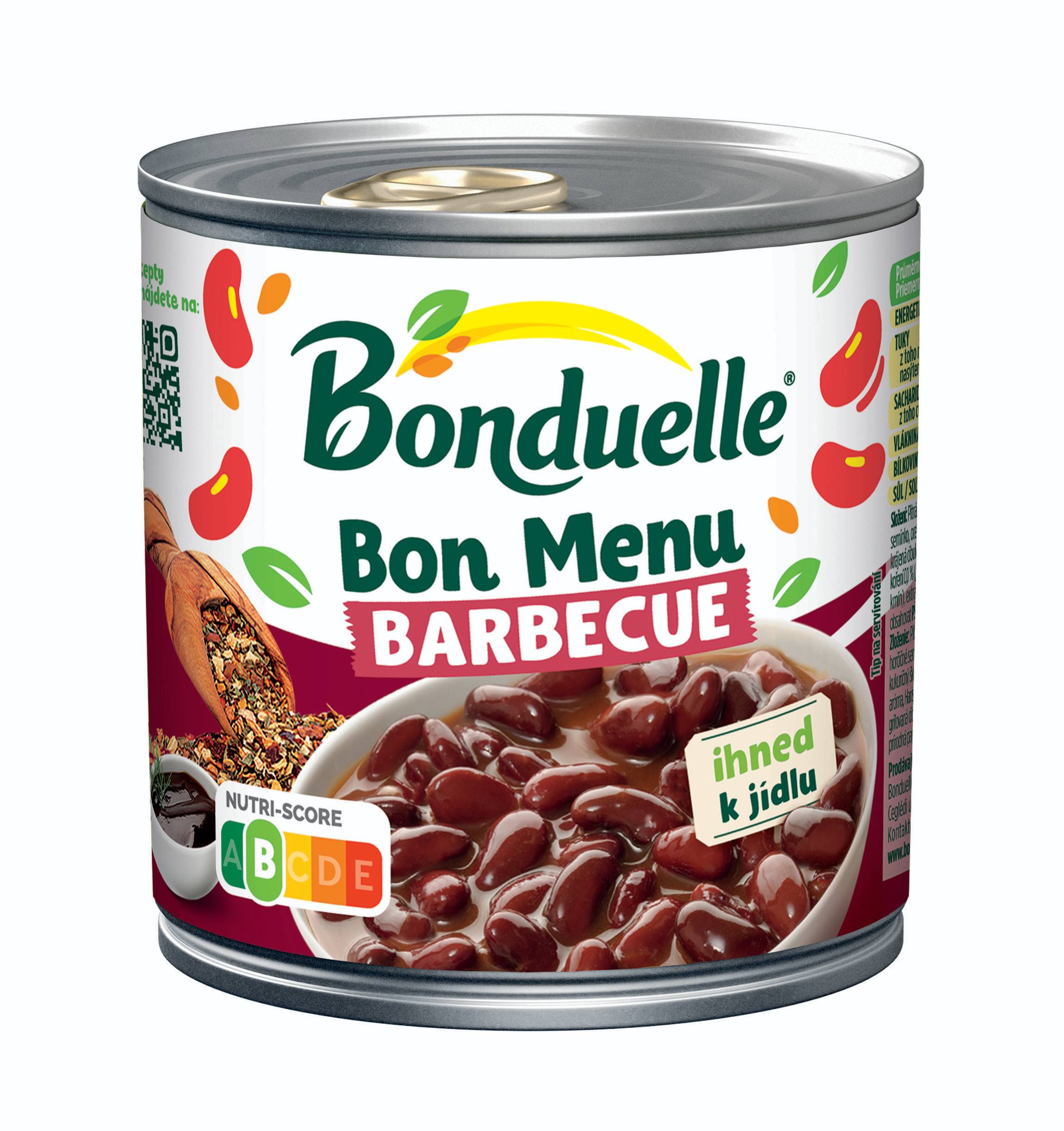 Trvanlivé potraviny - Bonduelle Bon Menu Červená fazole Barbecue 430g