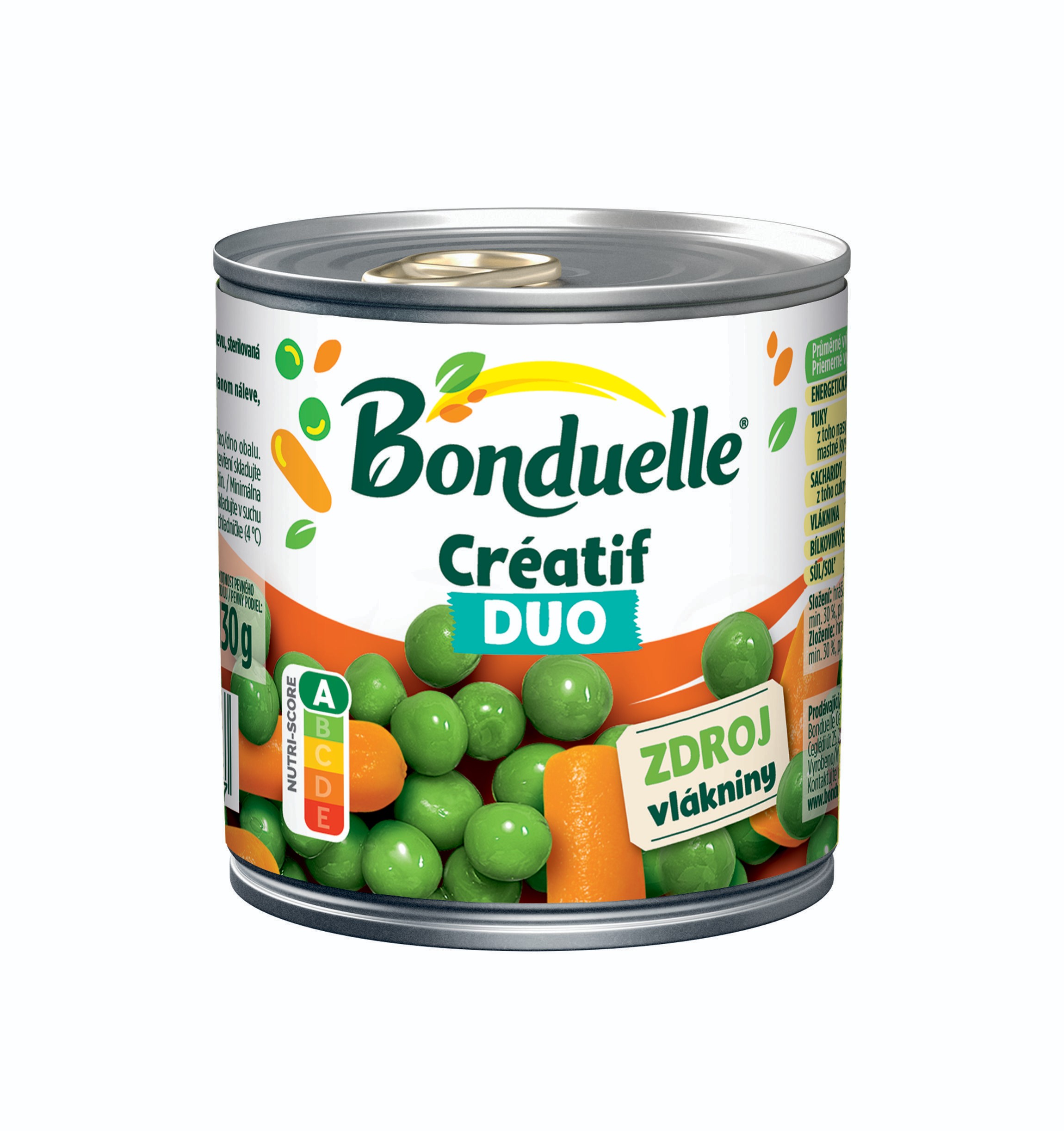 Trvanlivé potraviny - Bonduelle Créatif Hrášek s baby karotkou/ Duo Mix 212 ml