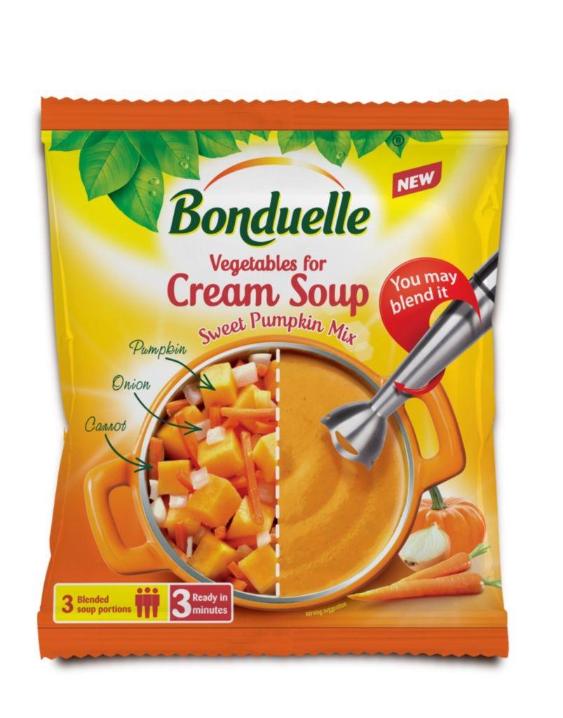 Mražené potraviny - Bonduelle Dýňová polévková směs, mražené 400 g