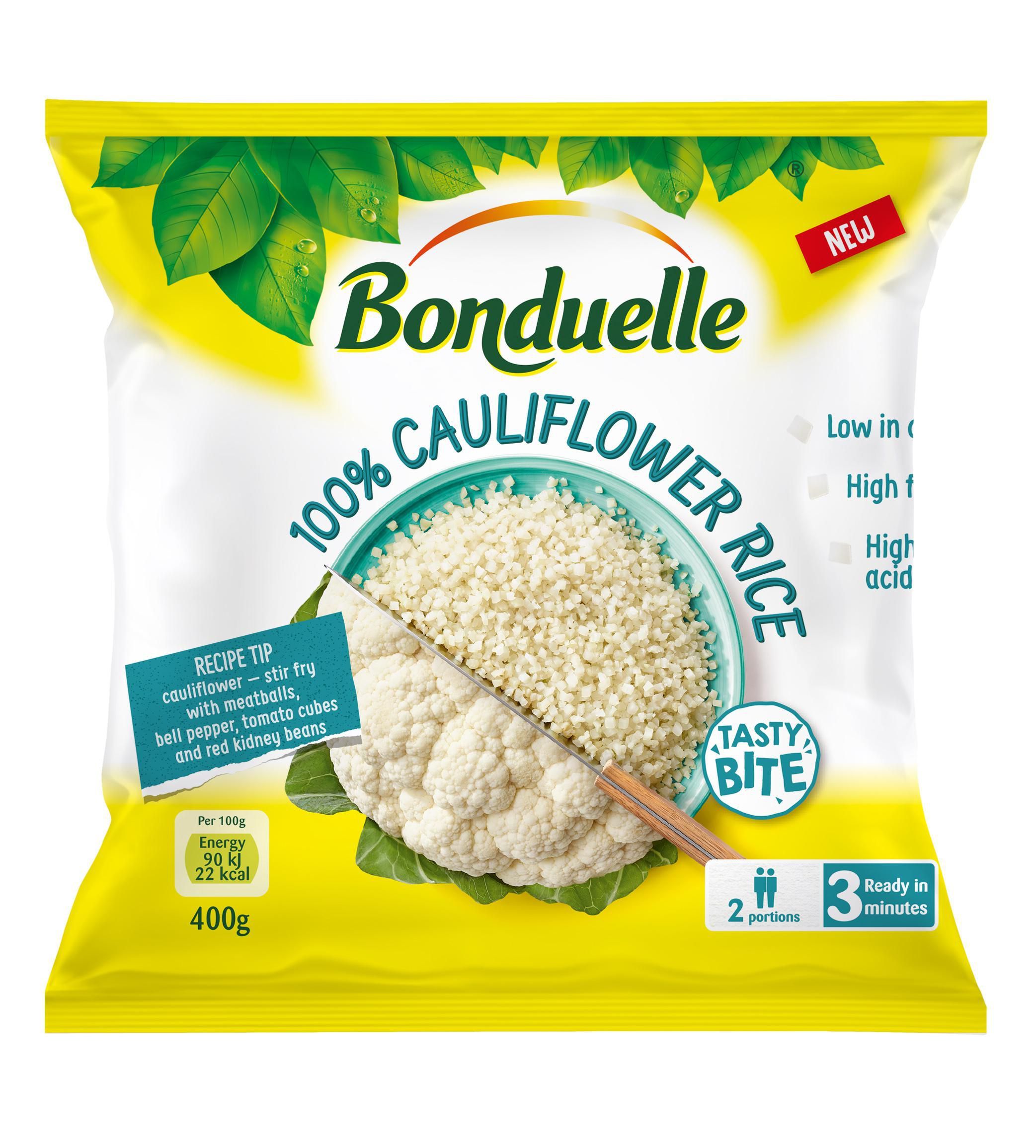 Mražené potraviny - Bonduelle Květák nadrobno krájený mražený 400g