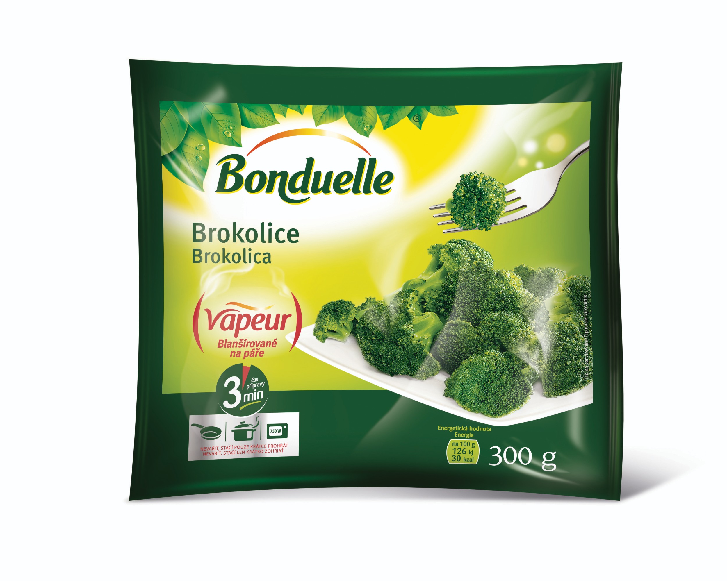 Mražené potraviny - Bonduelle Vapeur Brokolice mražená 300 g