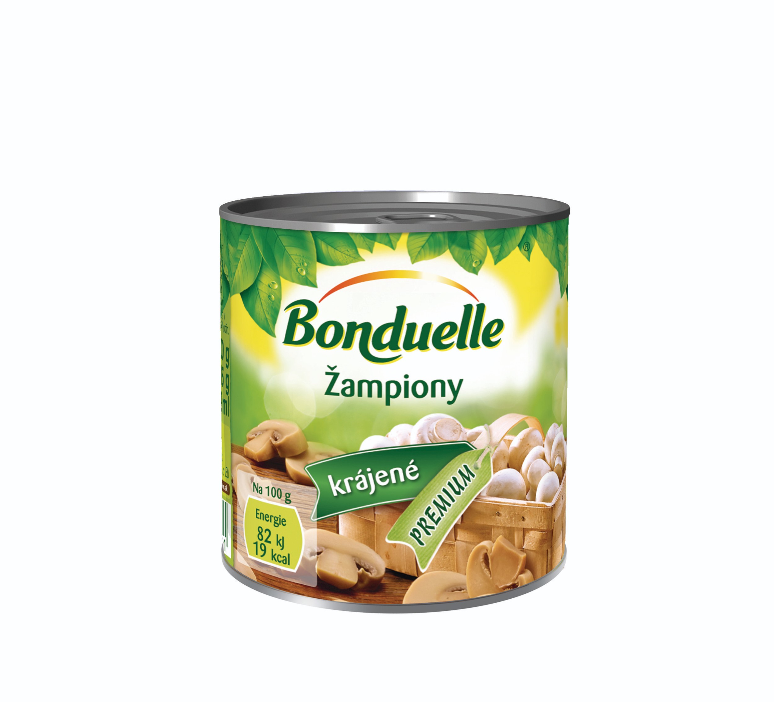 Trvanlivé potraviny - Bonduelle Žampiony plátky v m.s. nálevu 212 ml