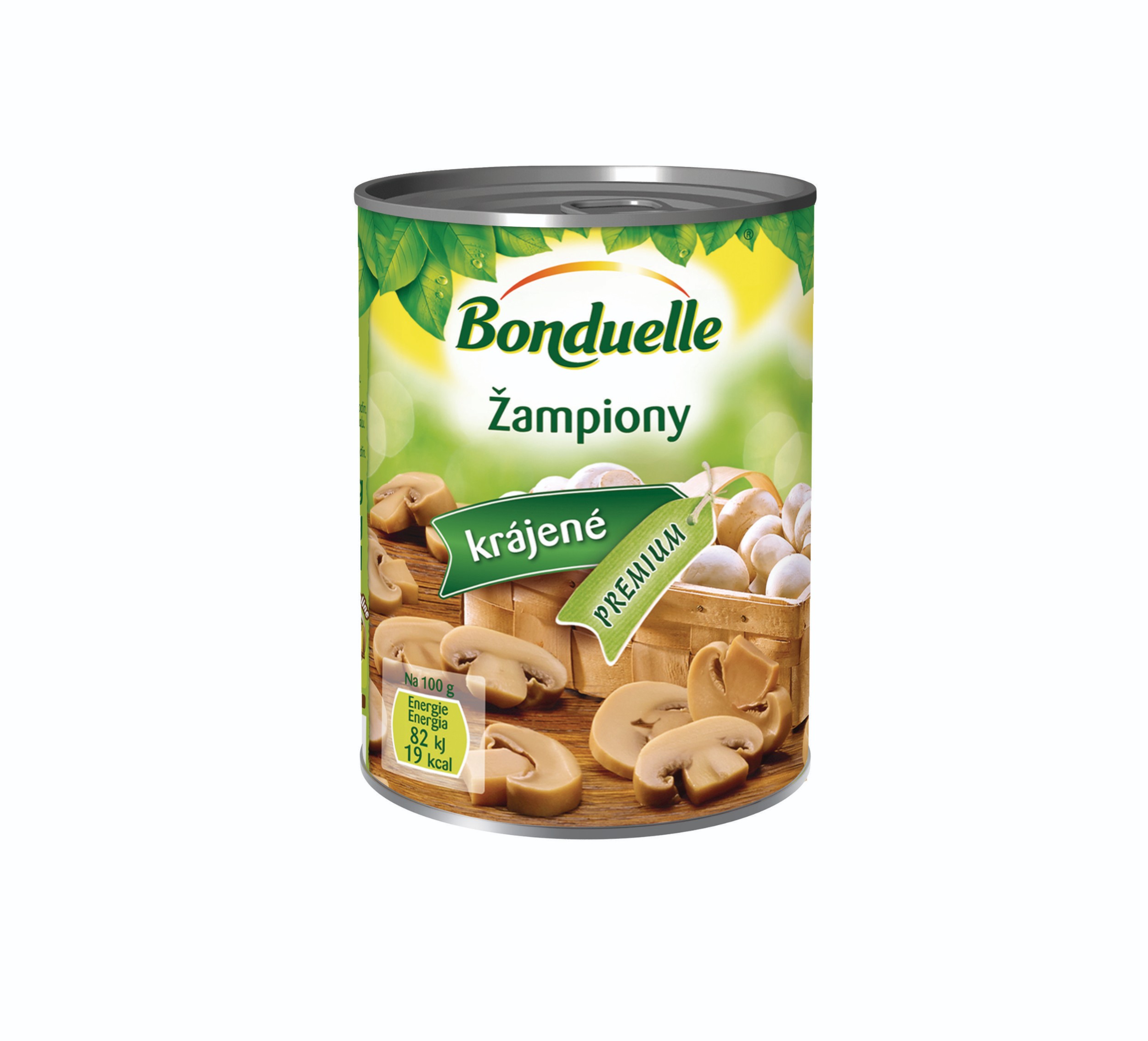 Trvanlivé potraviny - Bonduelle Žampiony plátky v m.s. nálevu 425 ml