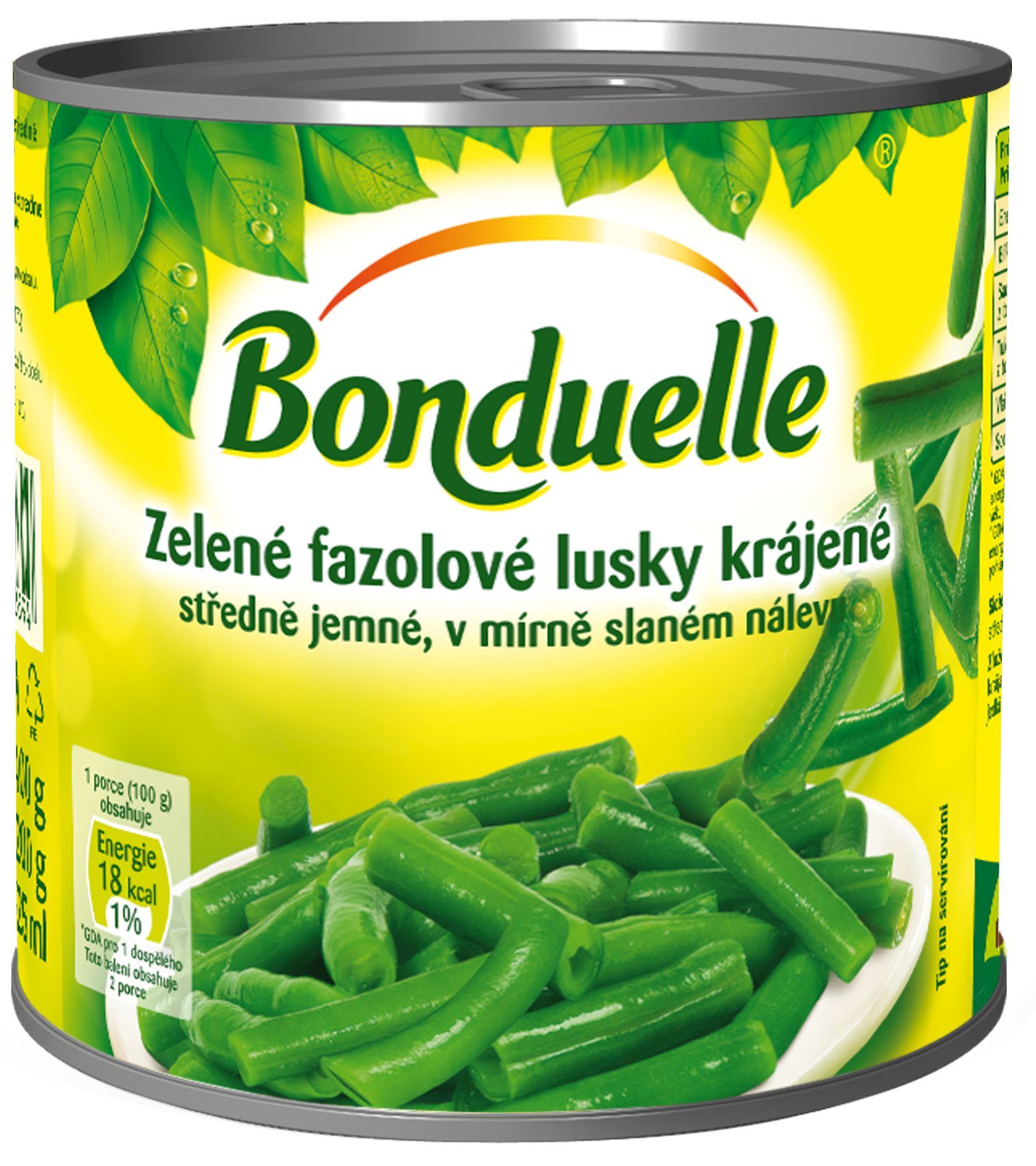 Trvanlivé potraviny - Bonduelle Zelené fazolky sekané 425 ml