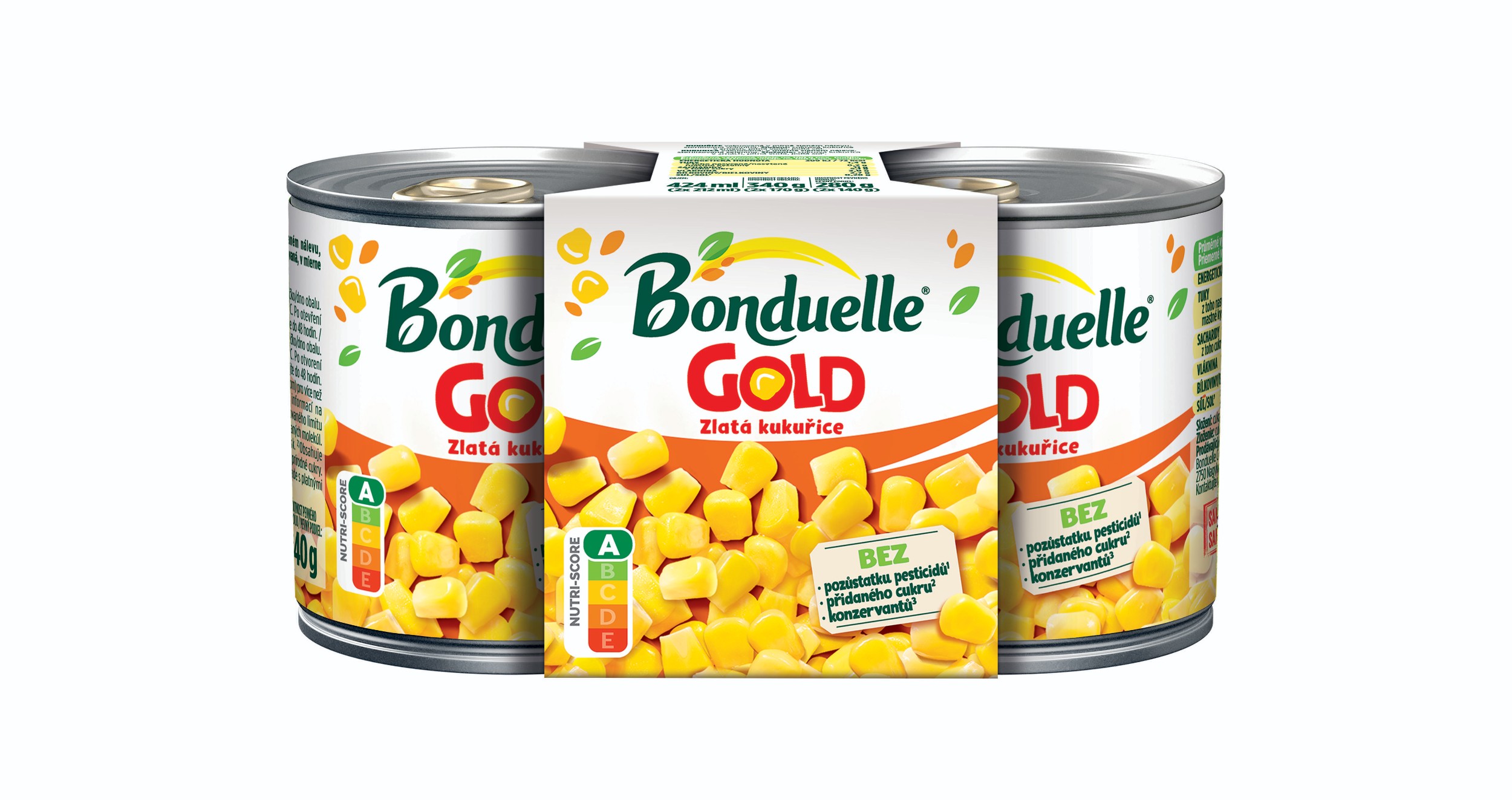 Trvanlivé potraviny - Bonduelle Zlatá kukuřice 2x170g