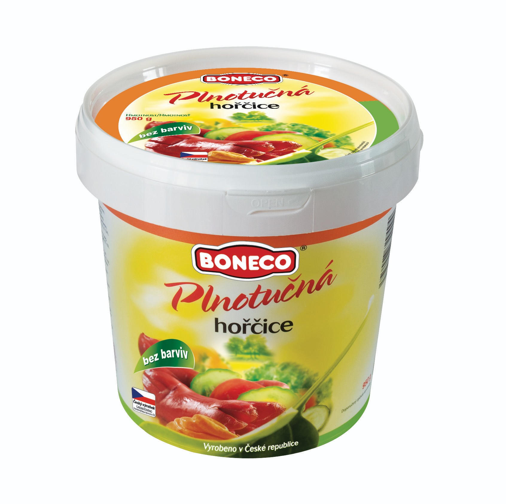 Trvanlivé potraviny - Boneco Hořčice plnotučná kostelecká 950 g