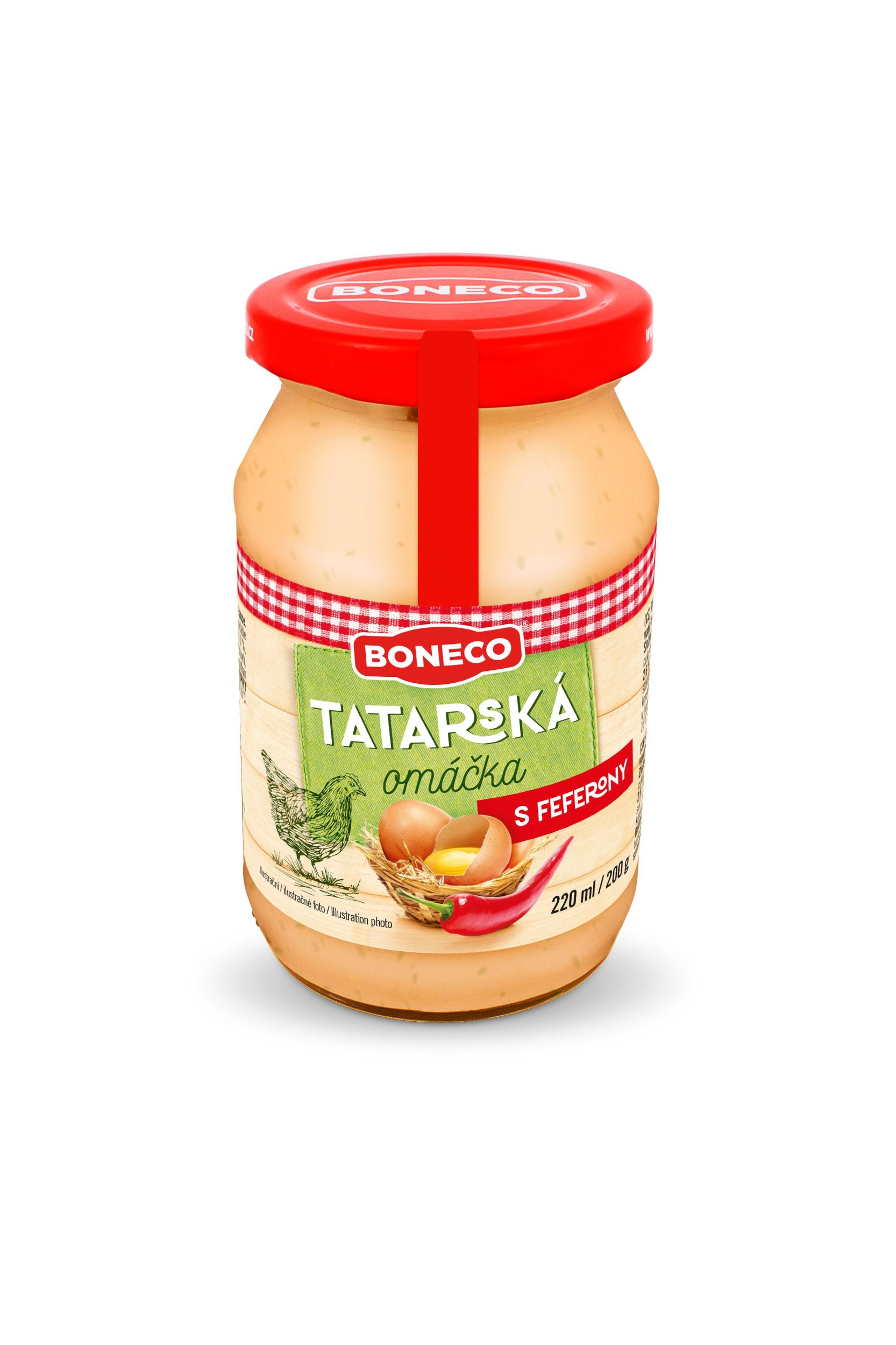 Mléčné a chlazené - Boneco Tatarská omáčka s feferony 220 ml