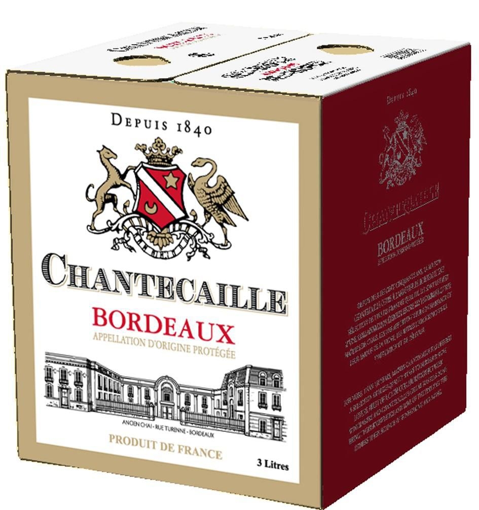 Nápoje - Bordeaux Chantecaille AOP Rouge 3l BIB