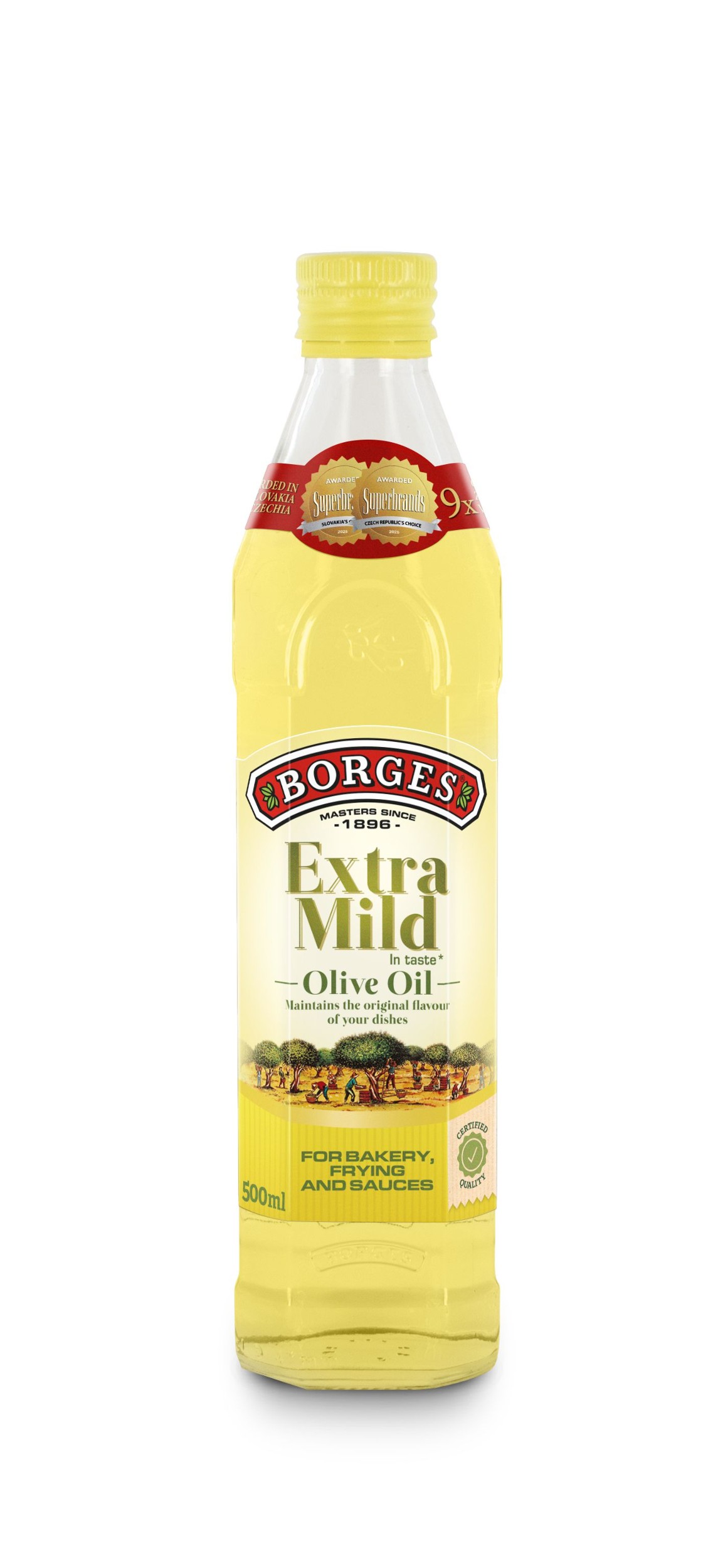 Trvanlivé potraviny - Borges Extra mild olivový olej 500 ml