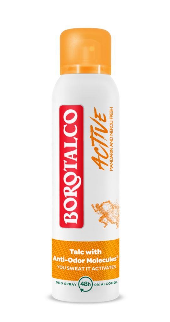 Drogerie a kosmetika - Borotalco Active Mandarin and Neroli Fresh Deo Spray 150ml