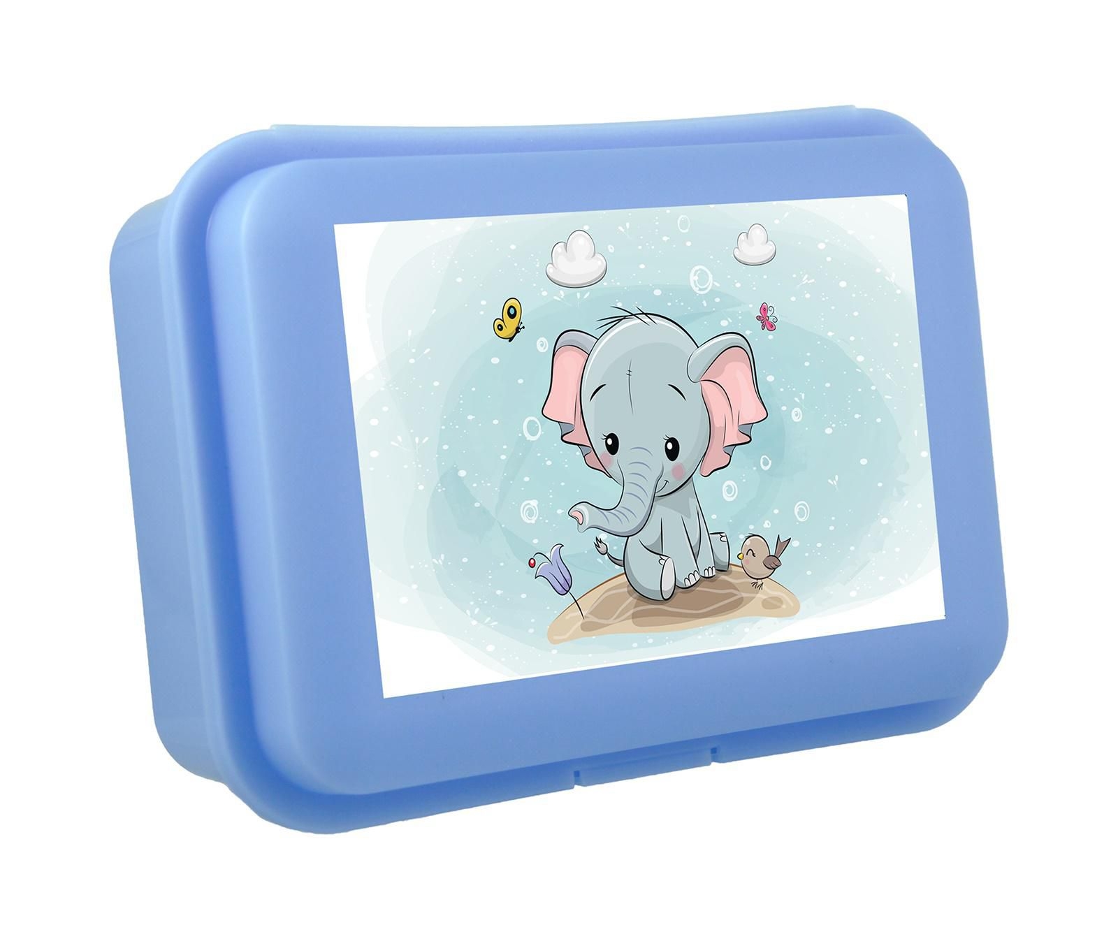 Box svačinový 16x11x5,5cm s klick.uz. SLŮNĚ PH mix barev