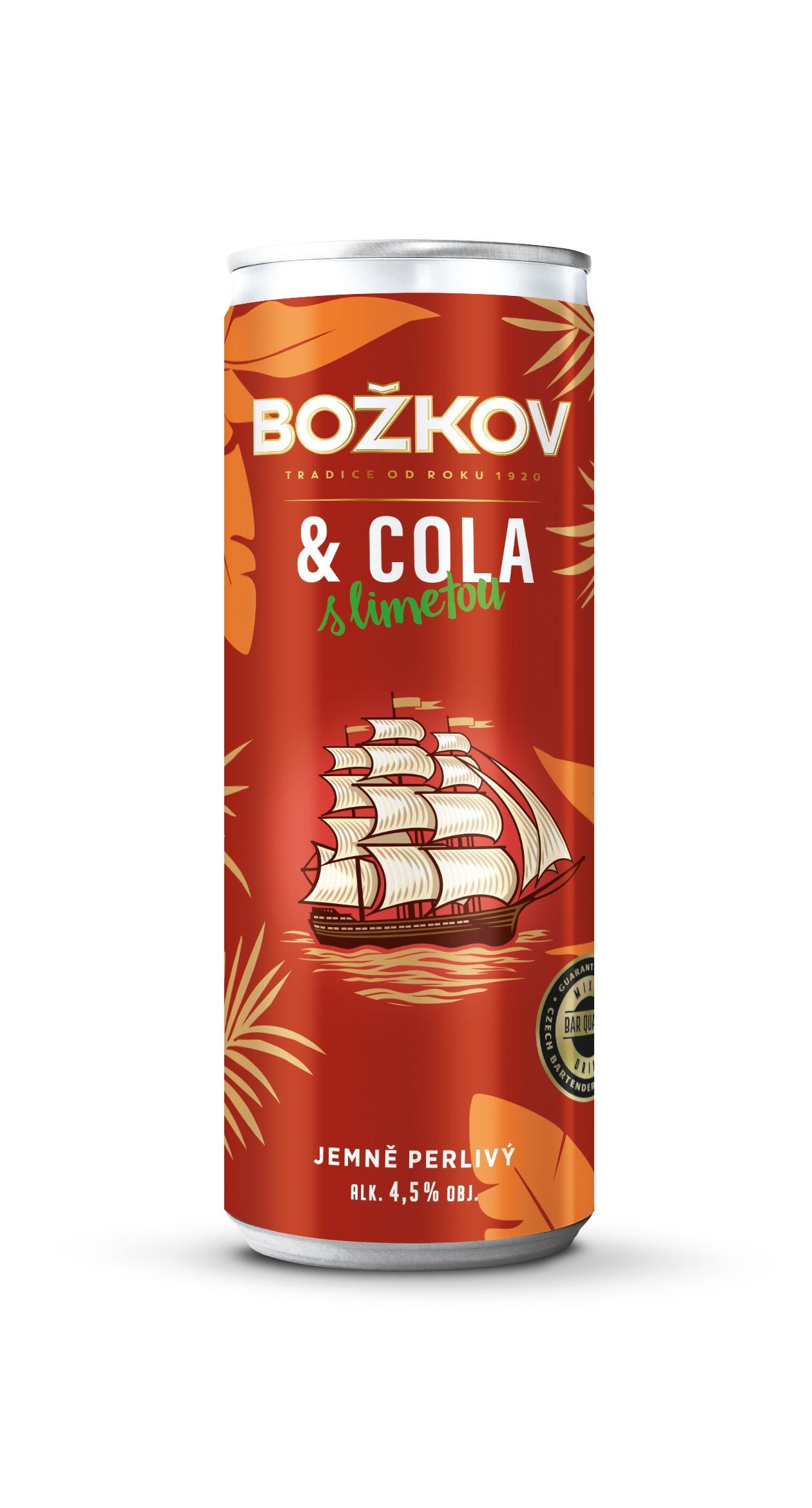 Nápoje - Božkov & Cola s Limetkou 4.5% 0.25l