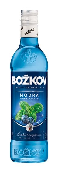 Nápoje - Božkov Modrá 19% 0.5l