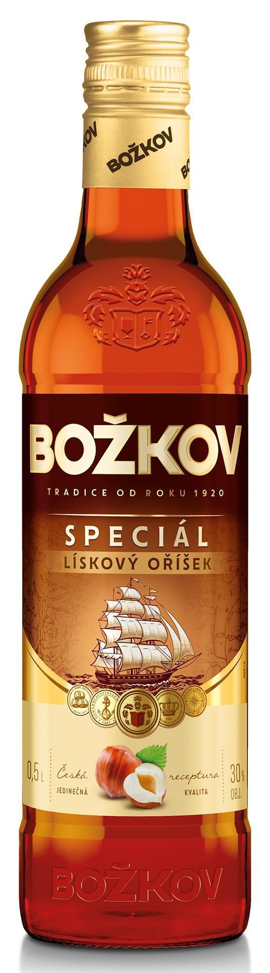 Nápoje - Božkov speciál lískový oříšek 30% 0,5l