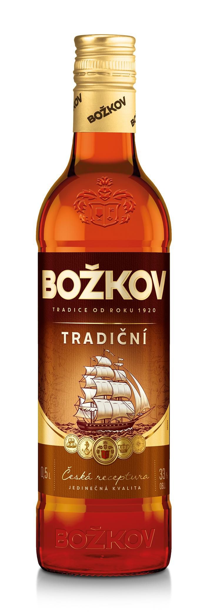 Nápoje - Božkov Tradiční 33% 0,5l