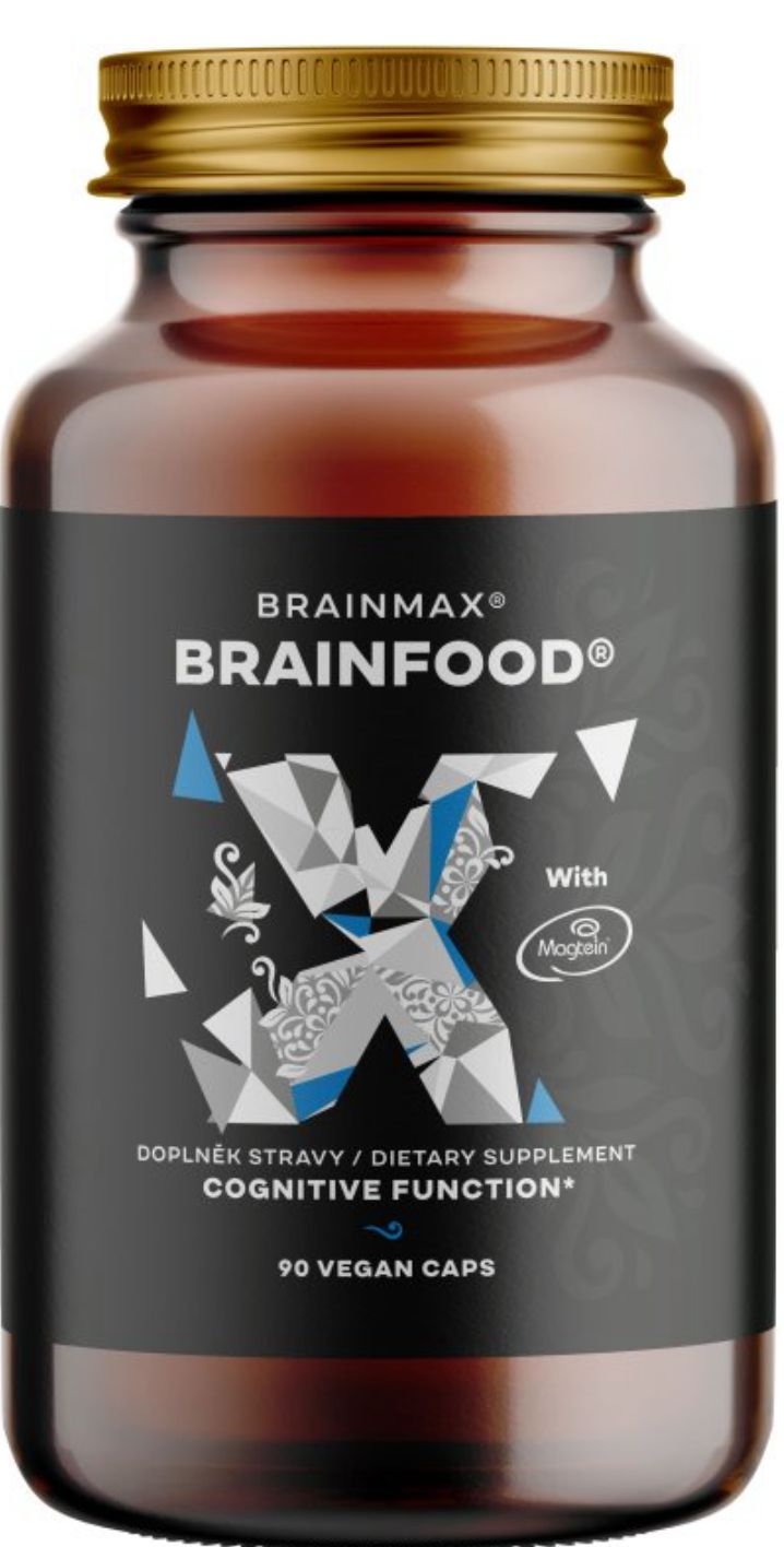 BrainMax BRAINFOOD, 90 rostlinných kapslí