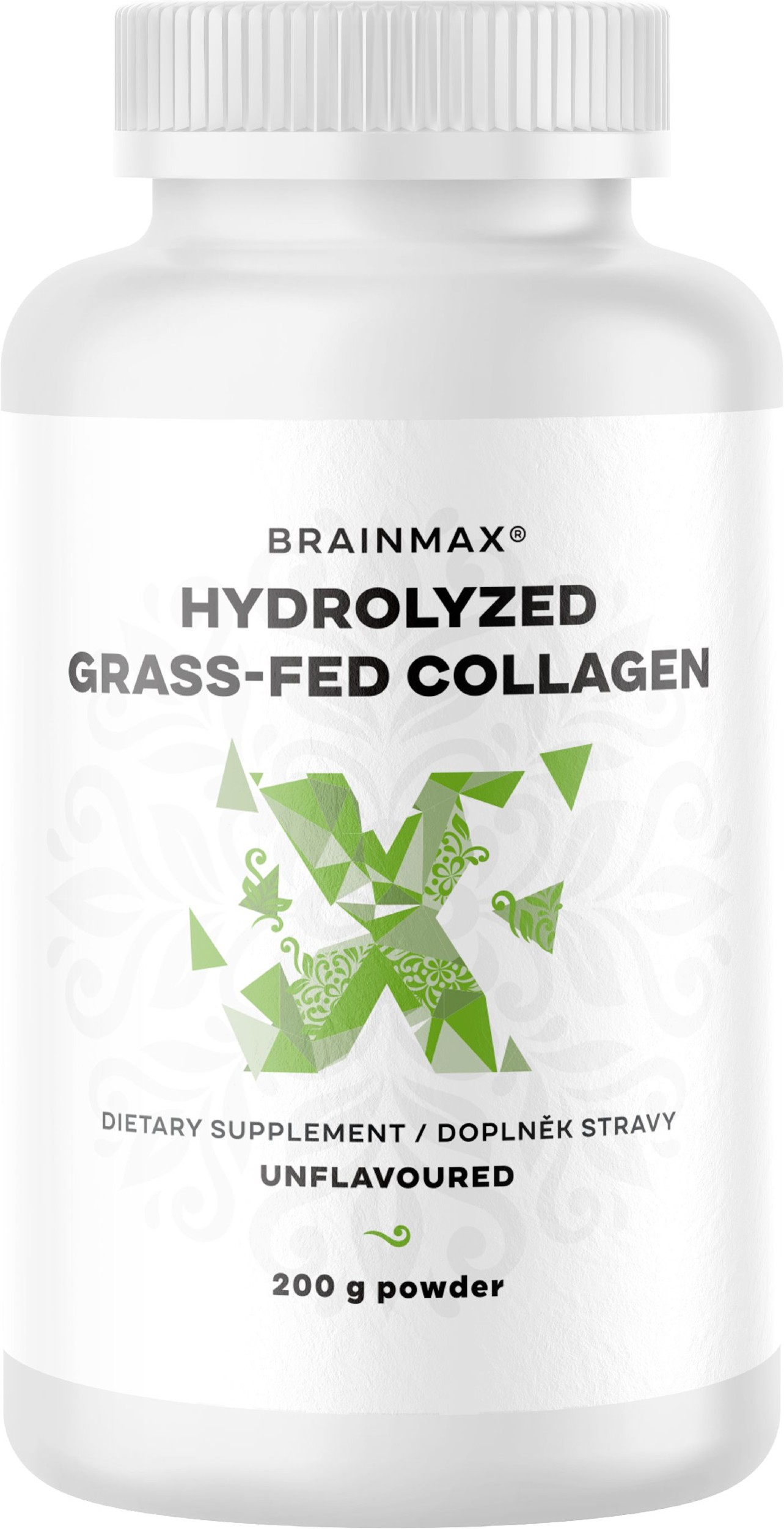 BrainMax Hydrolyzovaný GrassFed Collagen (kolagen z krav krmených trávou), 200 g