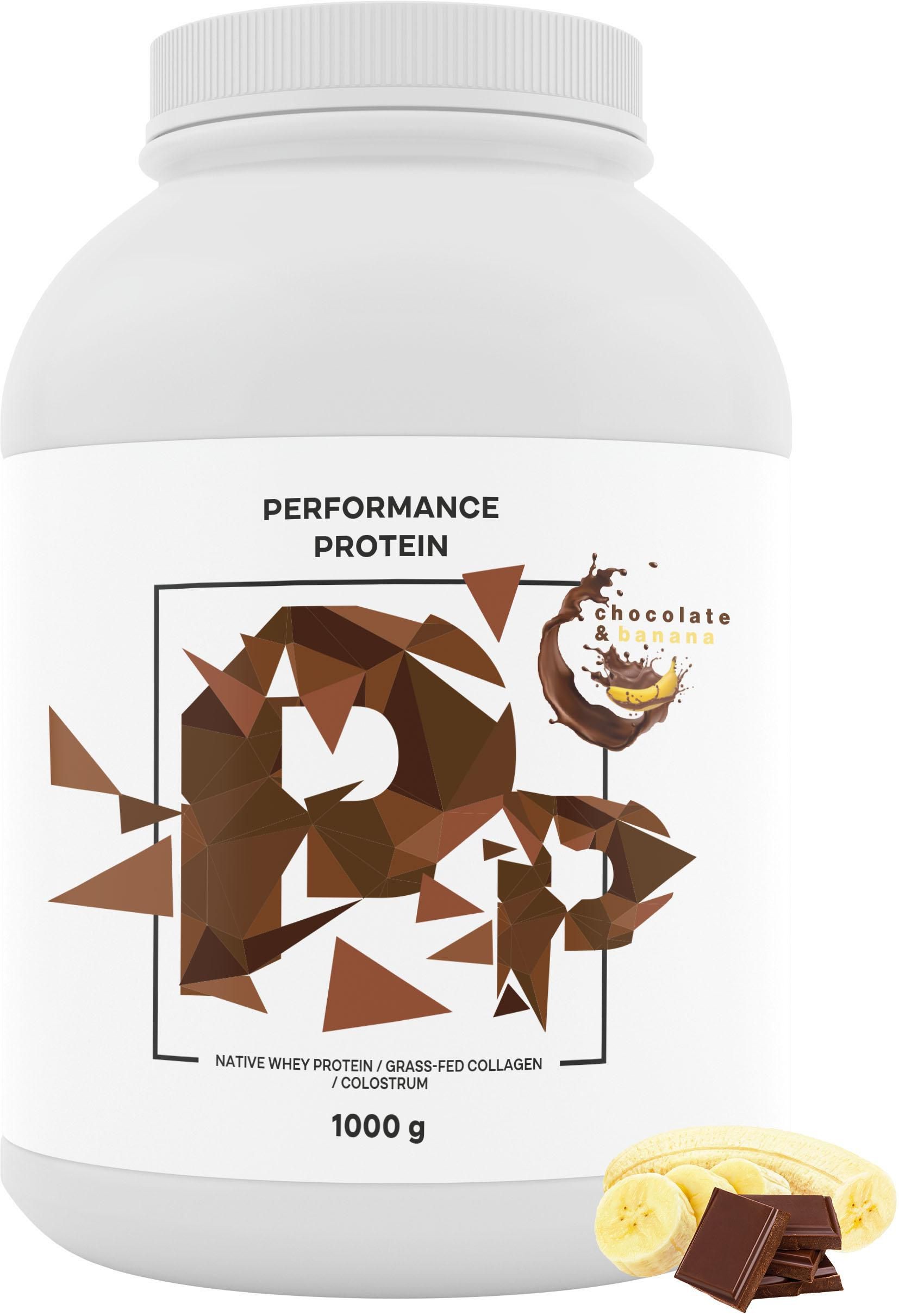 BrainMax Performance Protein, nativní syrovátkový protein, čokoláda a banán, 1000 g