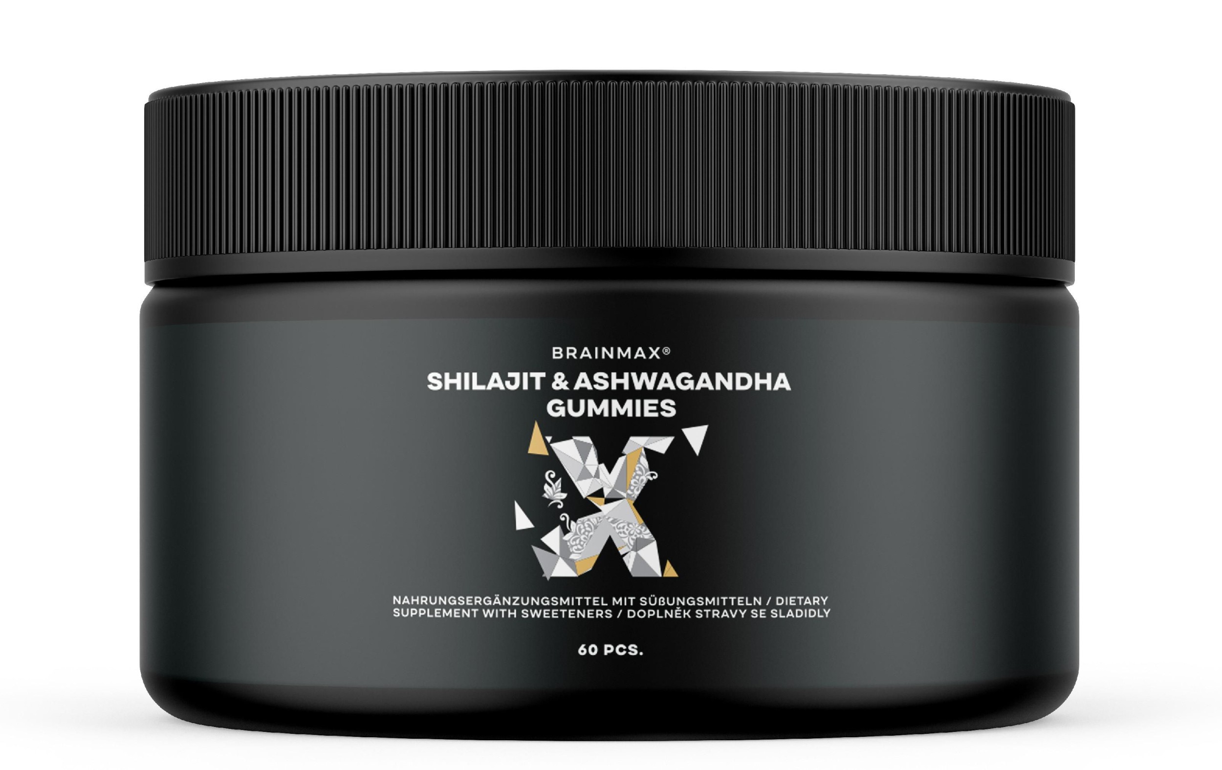 BrainMax Shilajit & Ashwagandha Gummies, 60 bonbónů