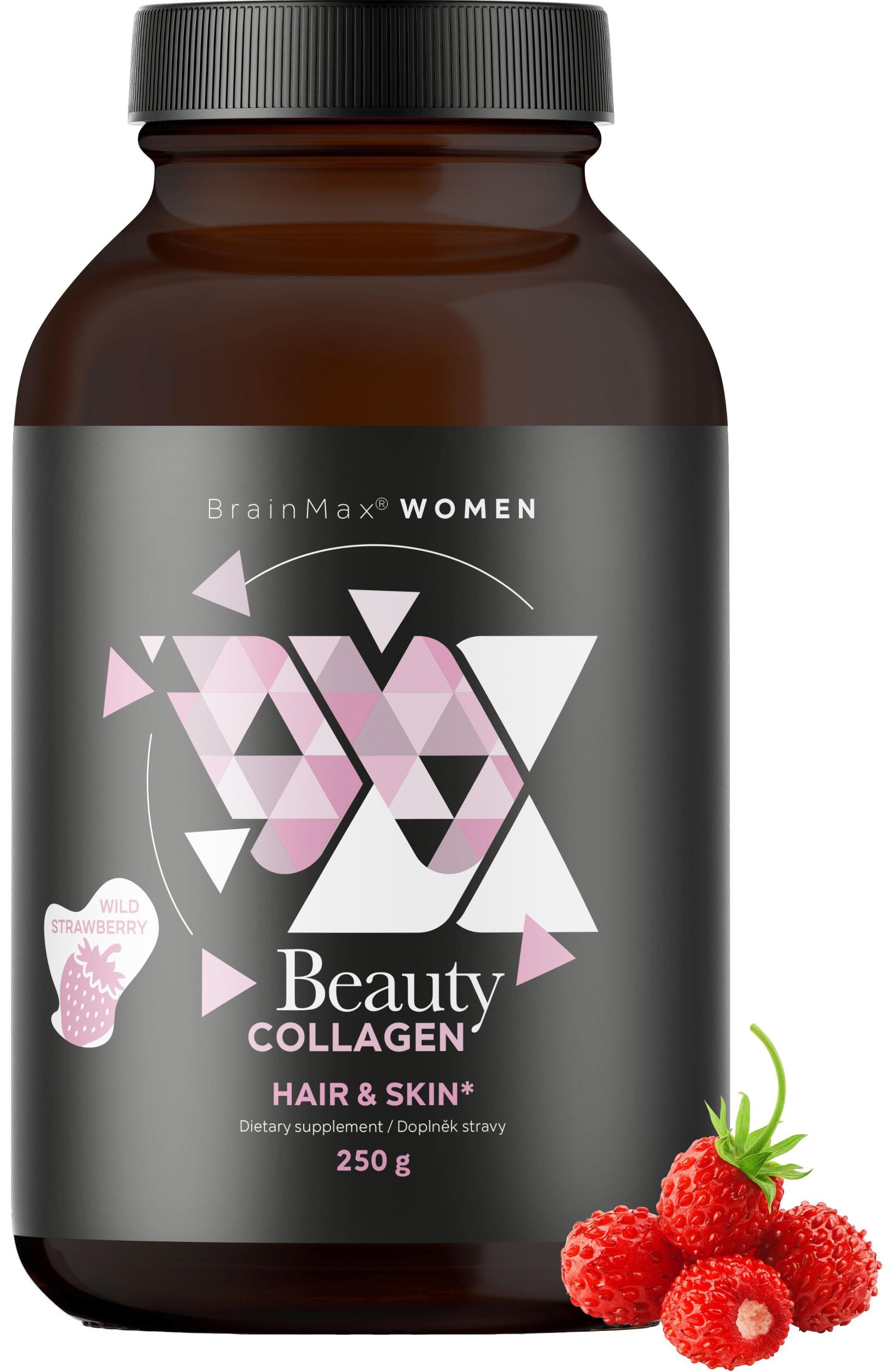 BrainMax Women Beauty Fish Collagen, mořský rybí kolagen Naticol®, 250 g