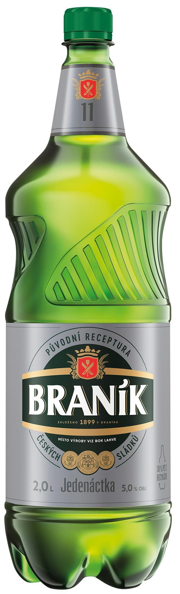 Braník Jedenáctka pivo ležák světlý 2,0 l-0