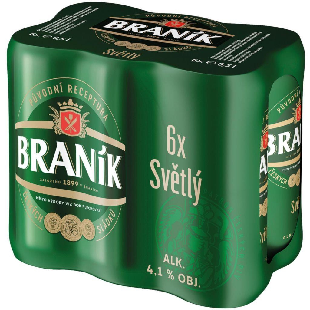 Nápoje - Braník Světlý Shrink pivo 3 l