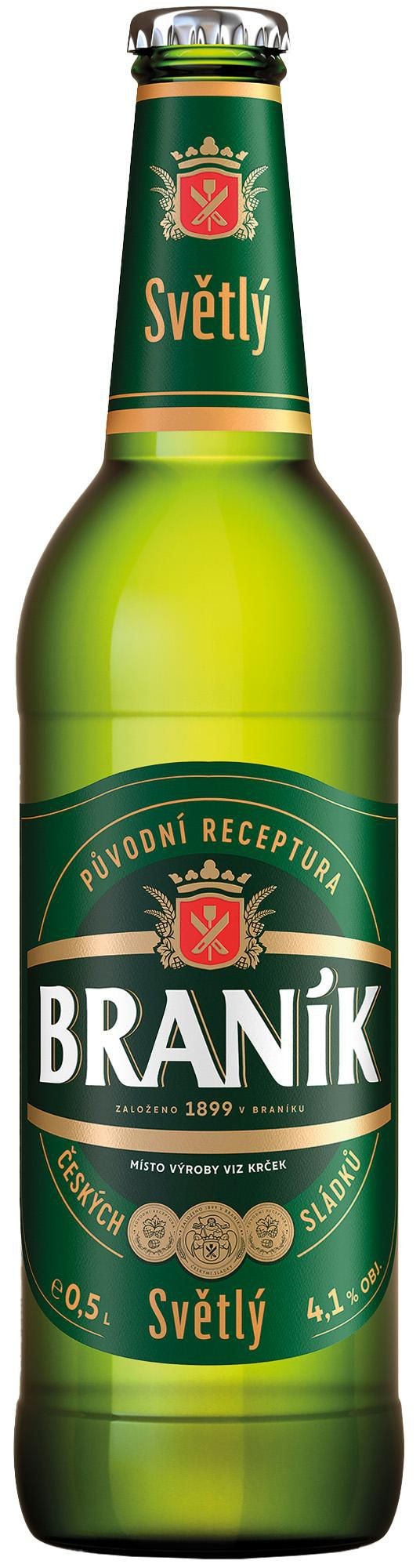 Nápoje - Braník Světlý světlé pivo výčepní 0,5l