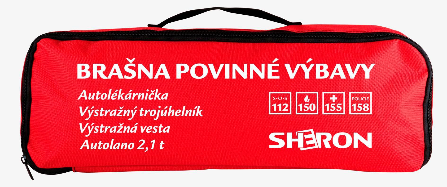 Brašna povinné výbavy Sheron červená-1
