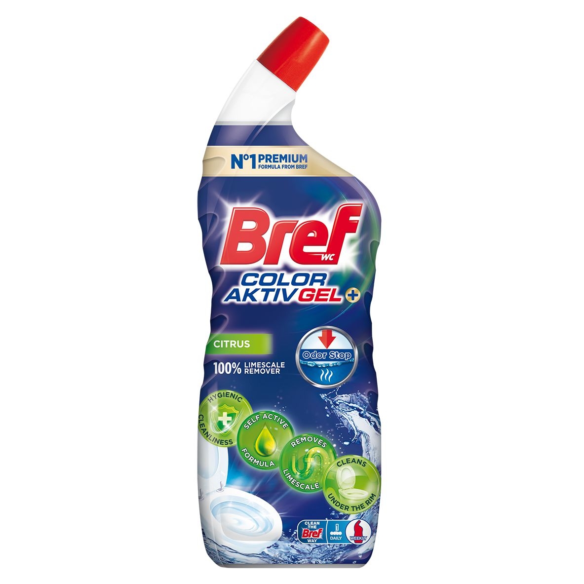 Drogerie a kosmetika - Bref 10xEffect Power Gel Anti Limescale 700 ml