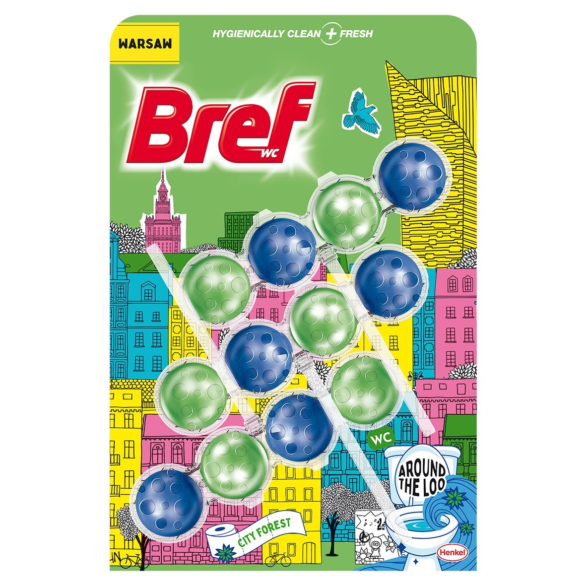 Drogerie a kosmetika - Bref Around the Loo City Forest 3x50g