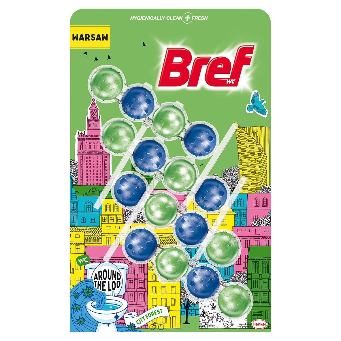Drogerie a kosmetika - Bref Around the Loo City Forest 4x50g