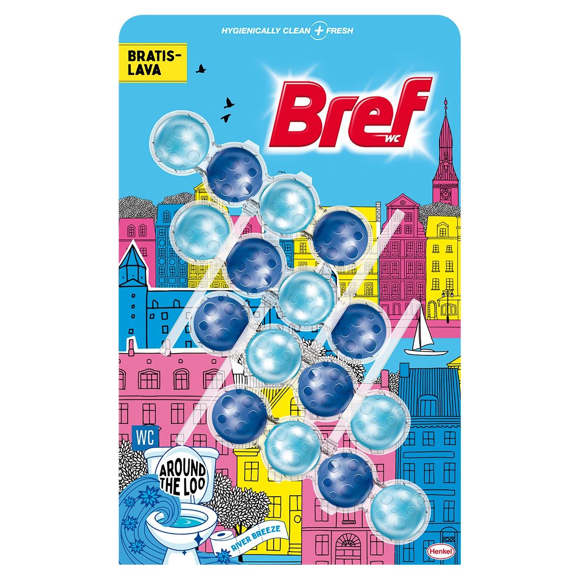Drogerie a kosmetika - Bref Around the Loo River Breeze 4x50g