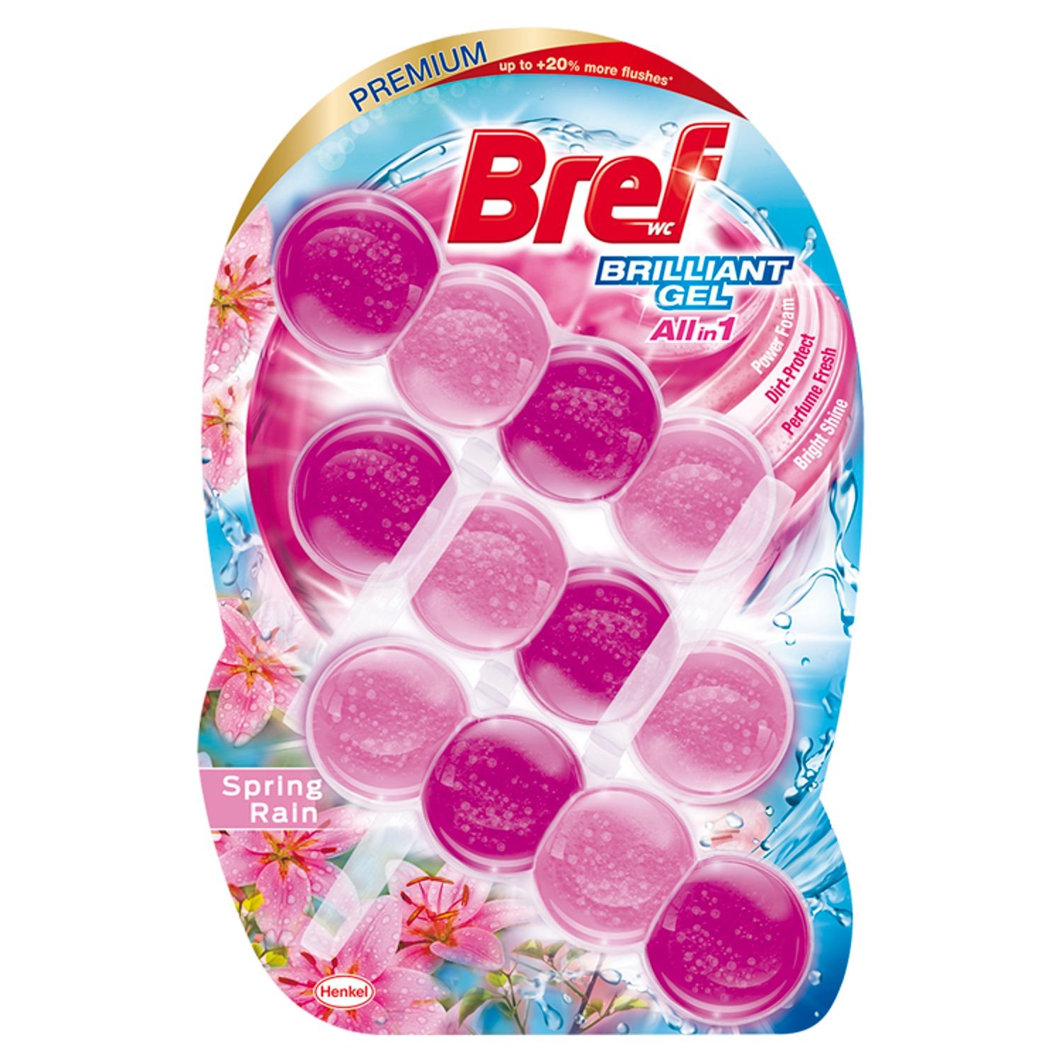 Drogerie a kosmetika - BREF BRILLIANT SPRING RAIN 3X42G