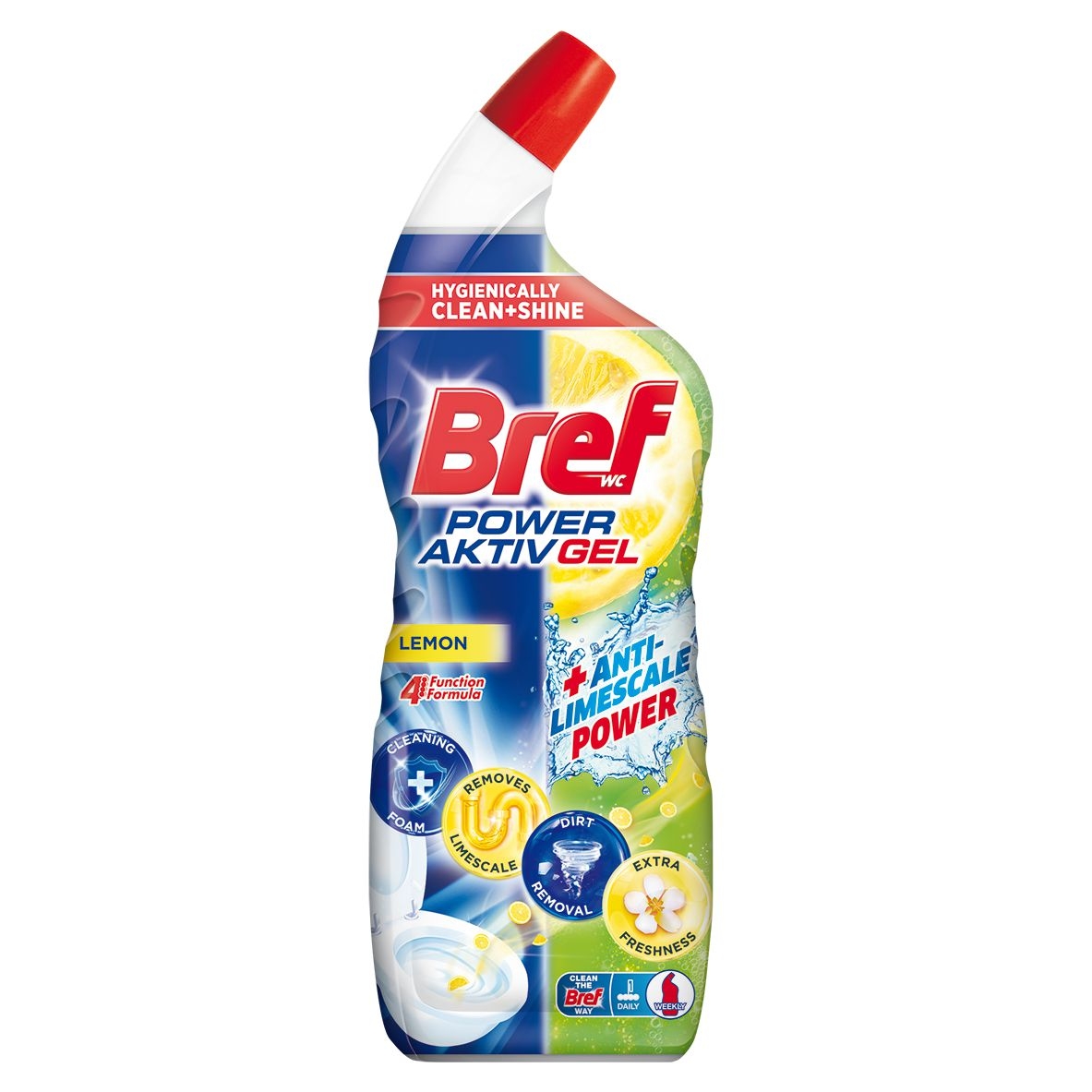 Drogerie a kosmetika - Bref Hygienically Clean & Shine Gel Lemonitta Power 700 ml
