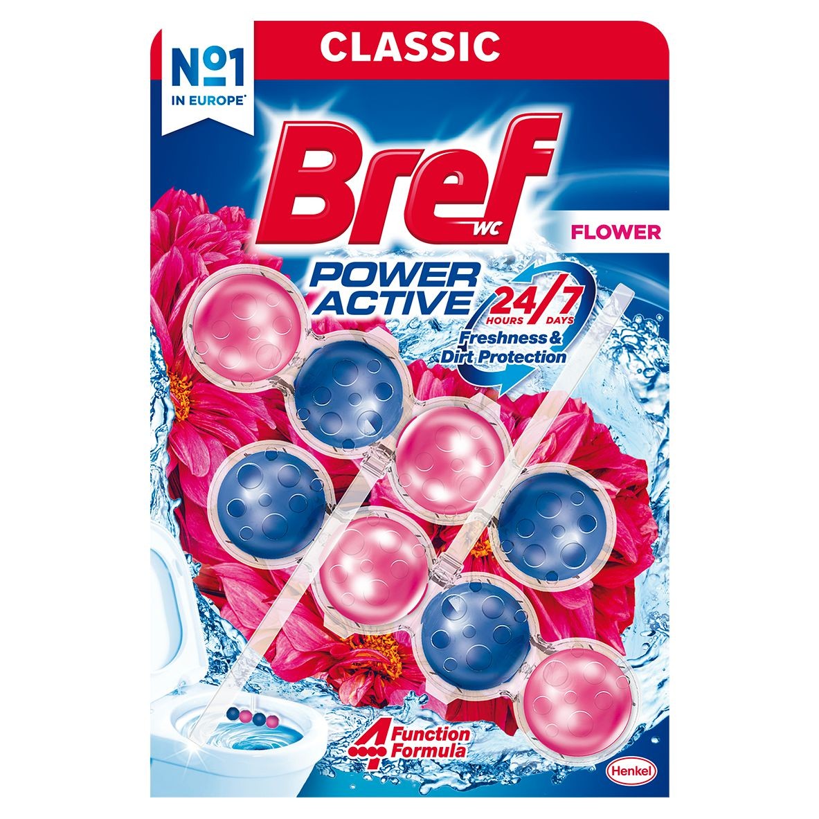 Drogerie a kosmetika - Bref Power Aktiv Flower 2 x 50 g
