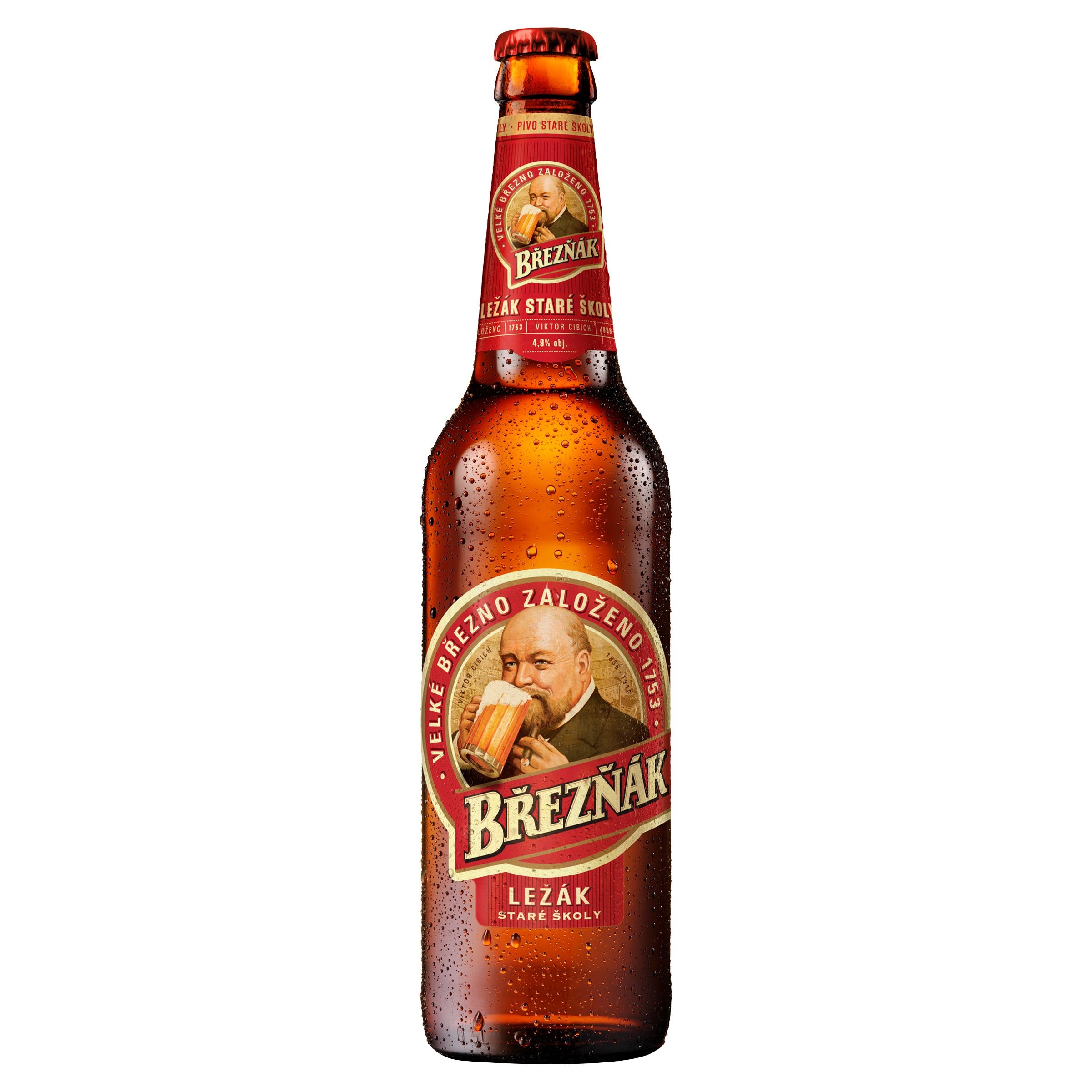 Nápoje - Březňák Pivo ležák staré školy 0,5 l